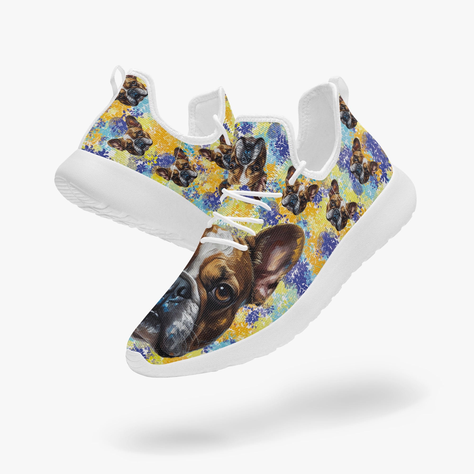 Frenchie Classic High-Top Shoes for Frenchie Enthusiasts-fadou