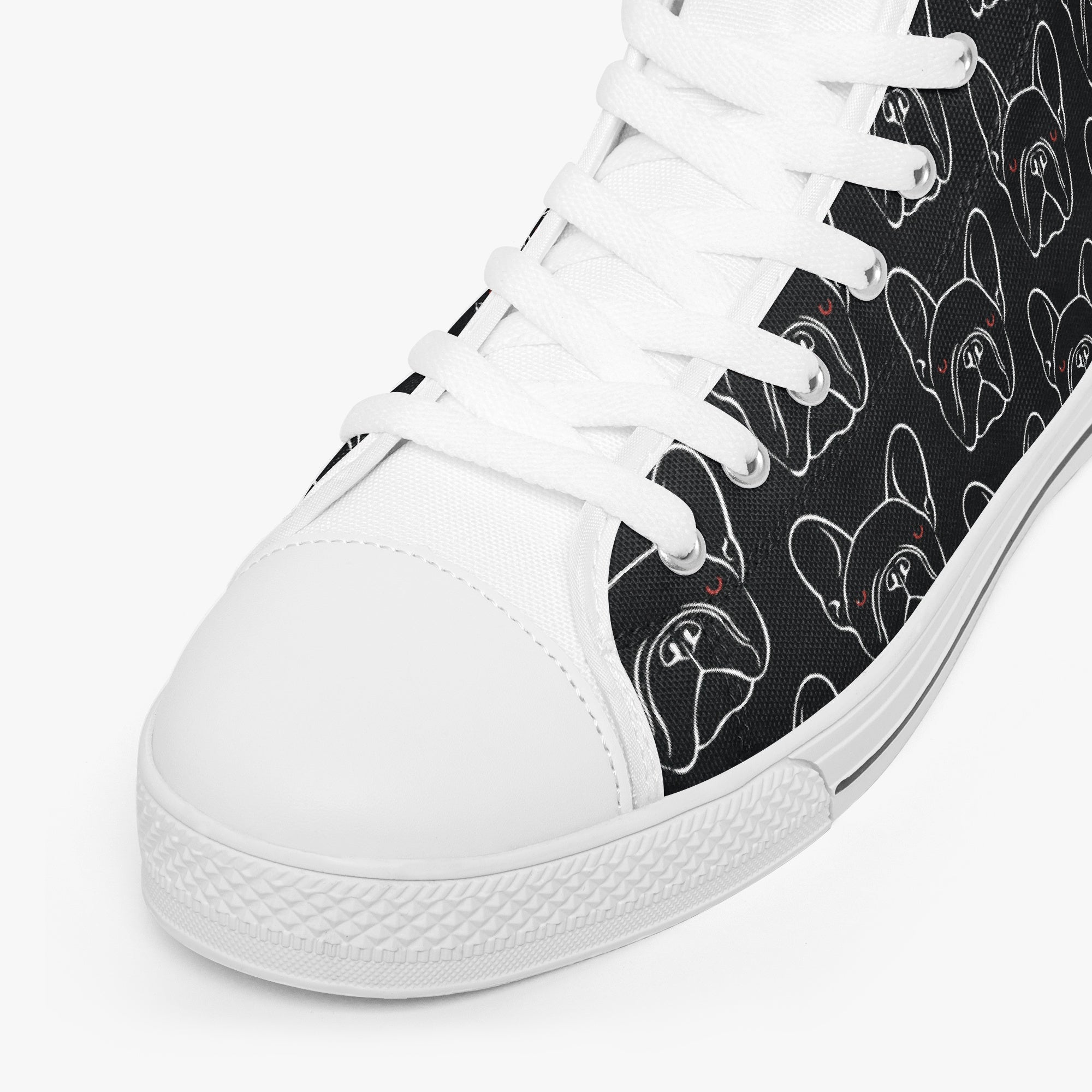 High-Top Classic Classic Sneakers for Frenchie Enthusiasts-fadou