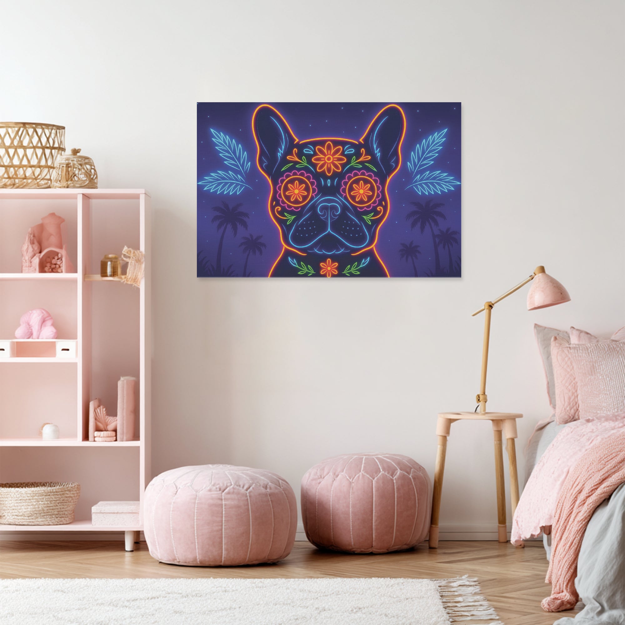 French Bulldog Adorable Canvas Wall Art for Pet Parents-fadou