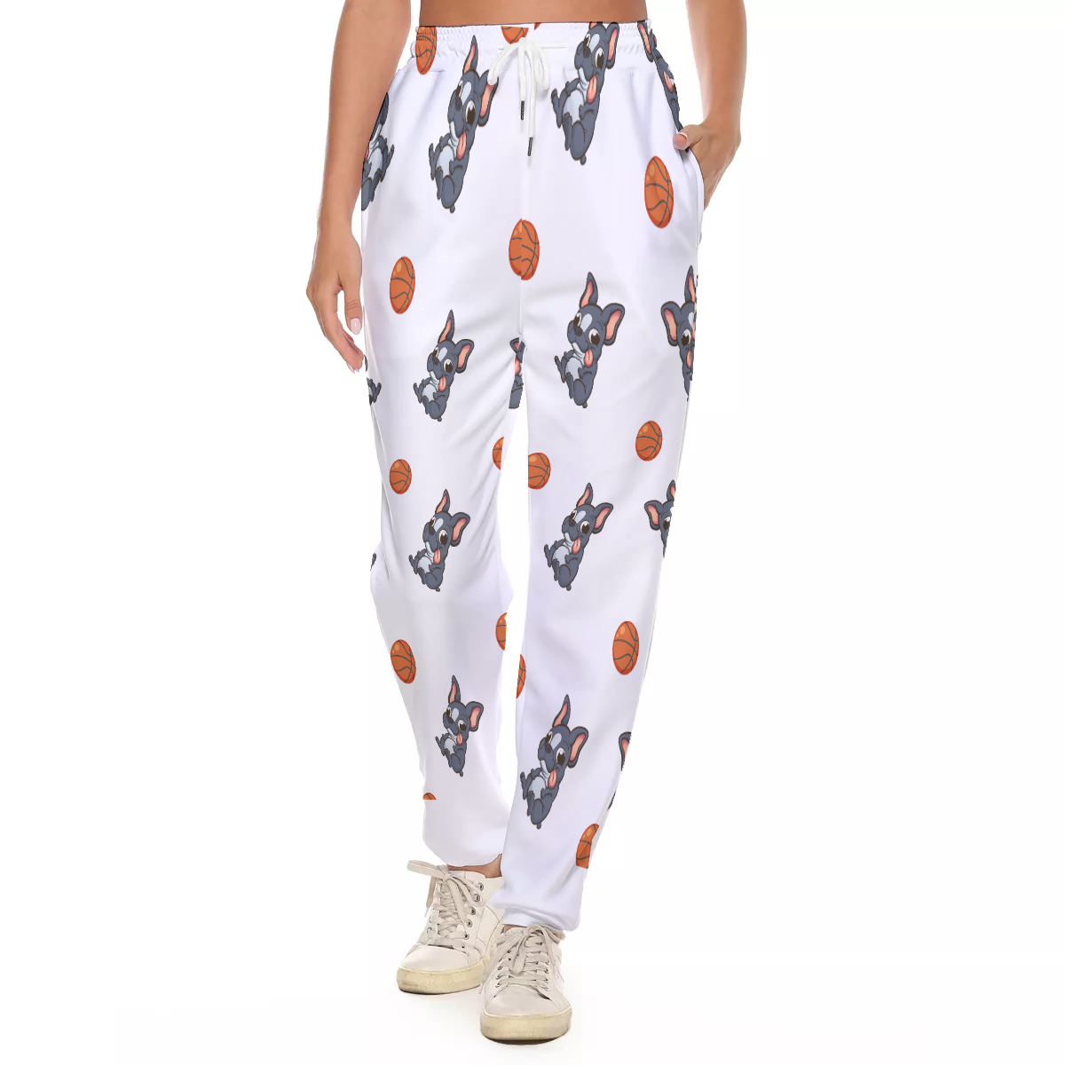 EVIE - Women's Casual Pants for Frenchie Fans Everywhere-fadou