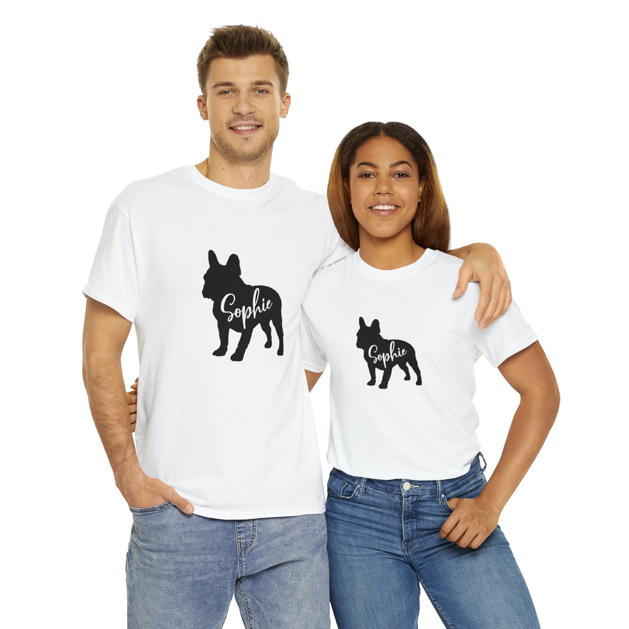 Unisex Personalized Dog Lover Tee for Frenchie Enthusiasts-fadou