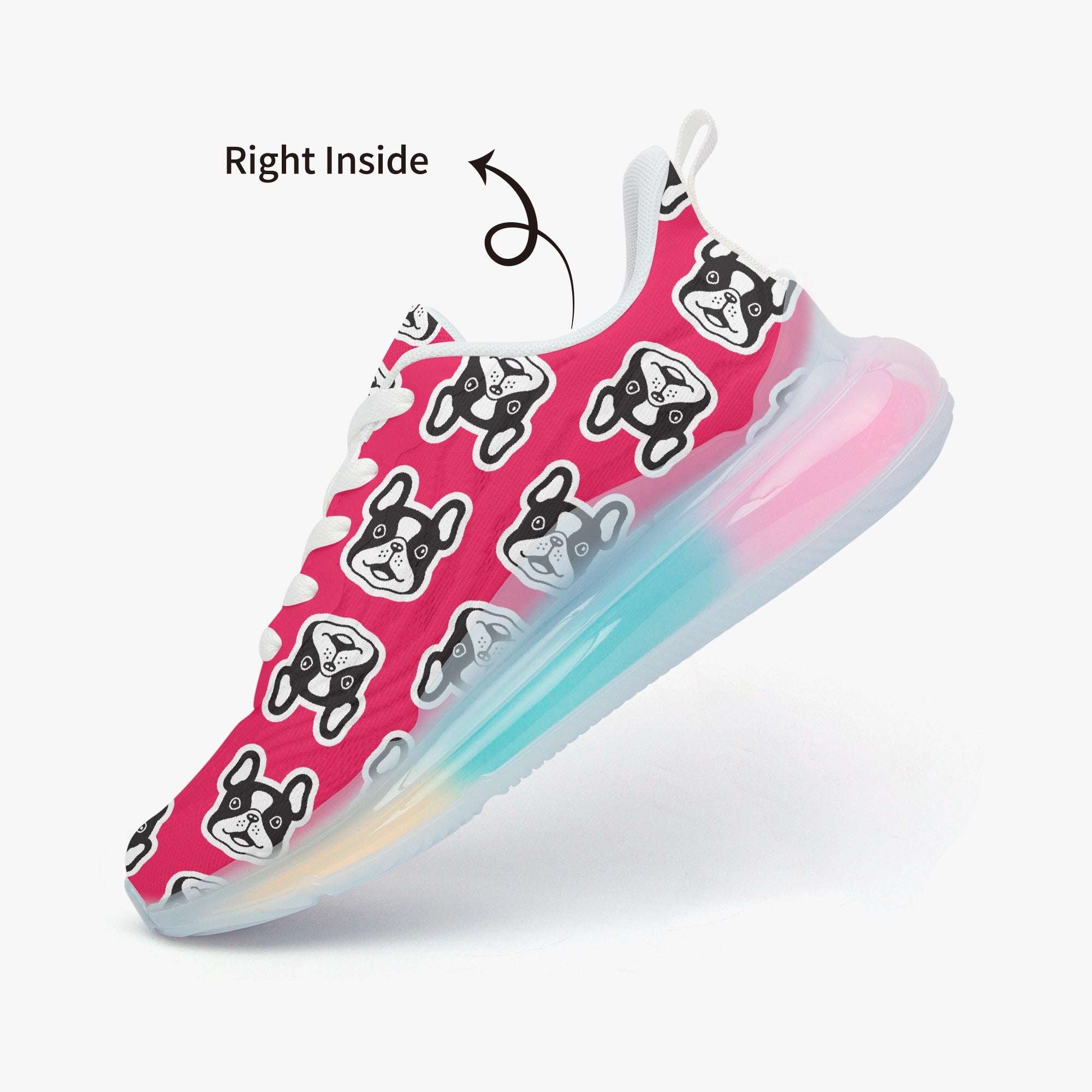 French Bulldog Lightweight Canvas Sneakers for Everyday Wear-fadou
