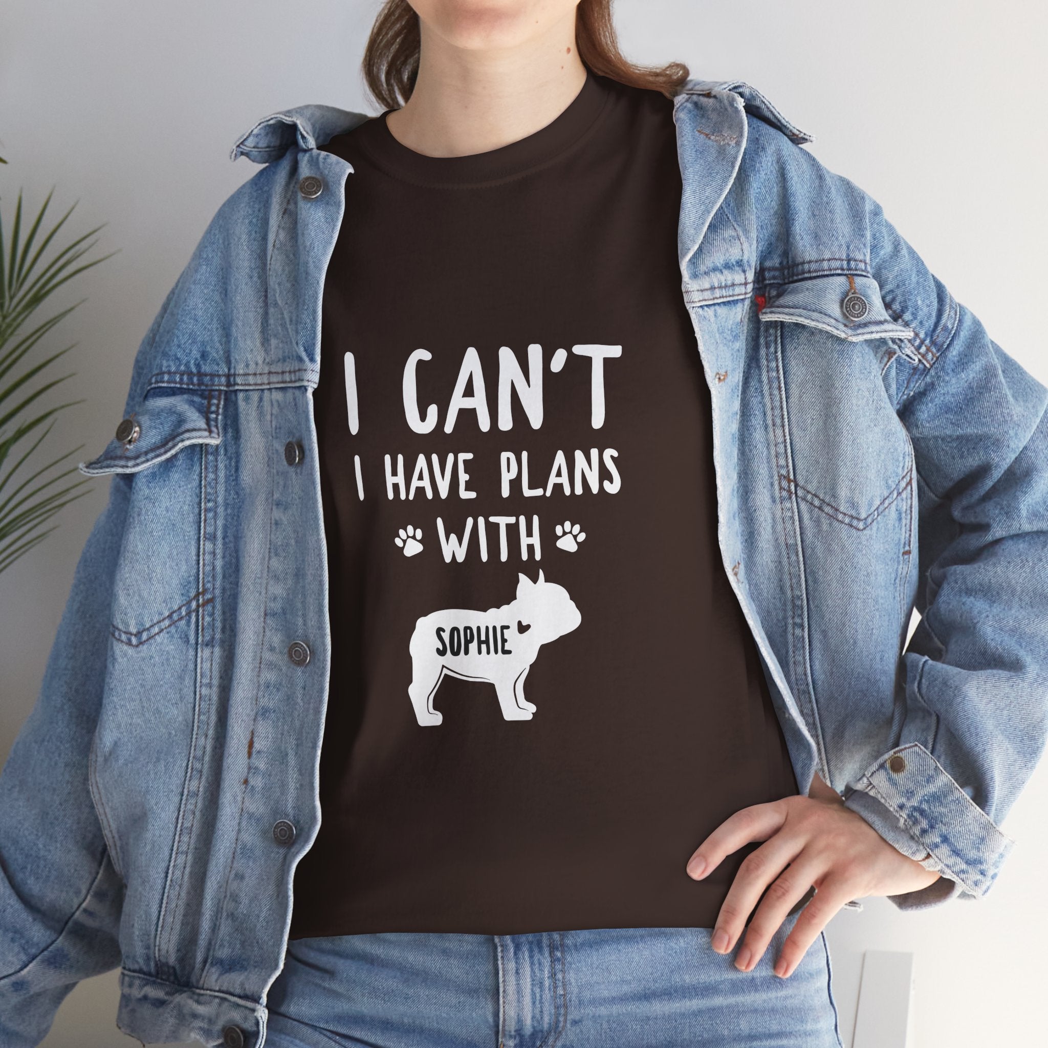 French Bulldog Custom Cotton T-Shirt for Bulldog Owners-fadou