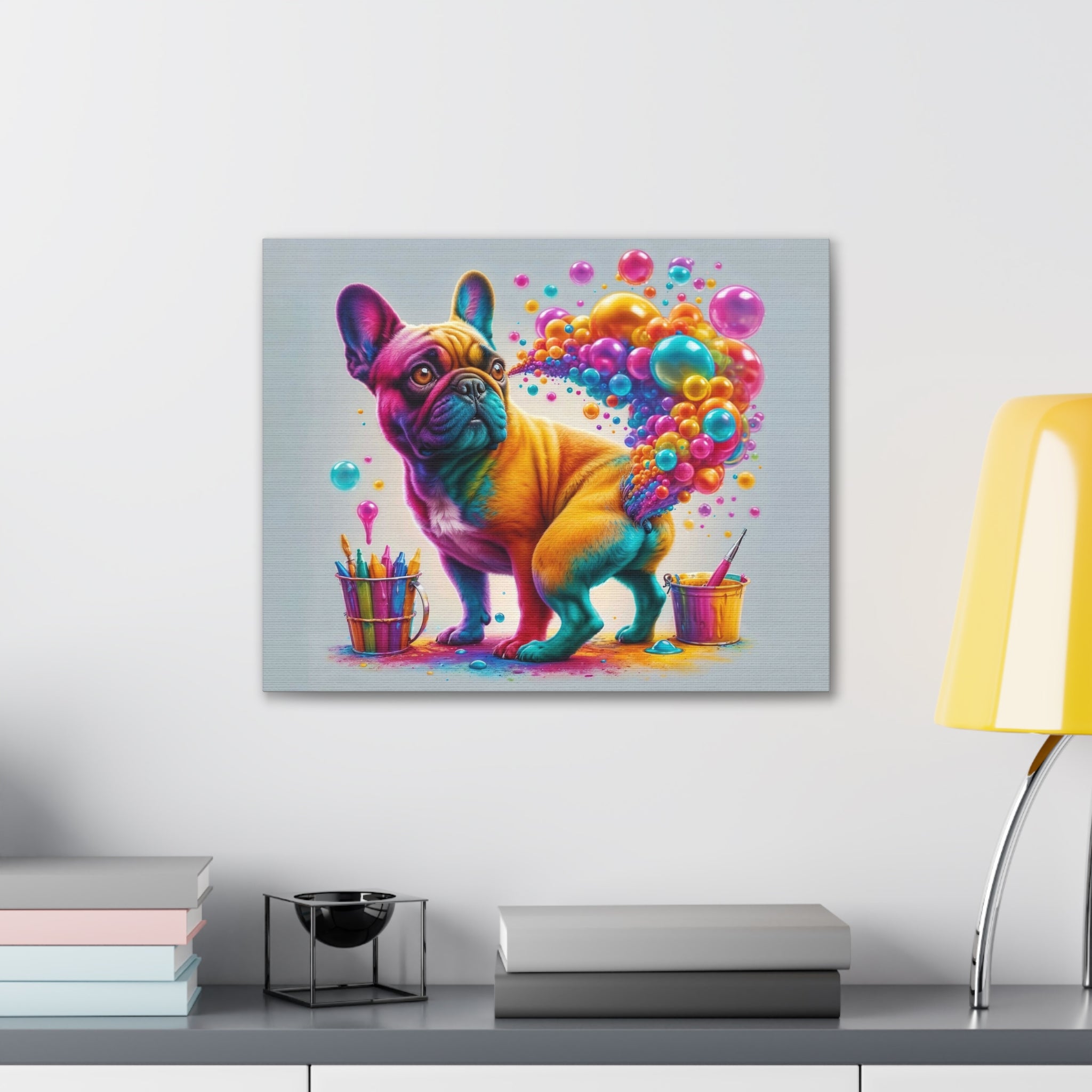 French Bulldog Gas Pass: Canvas Edition for Frenchie Enthusiasts-fadou