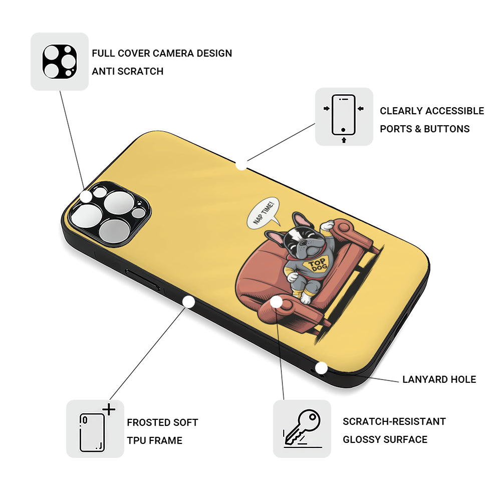 Paisley French Bulldog Protective Case for Bulldog Owners-fadou