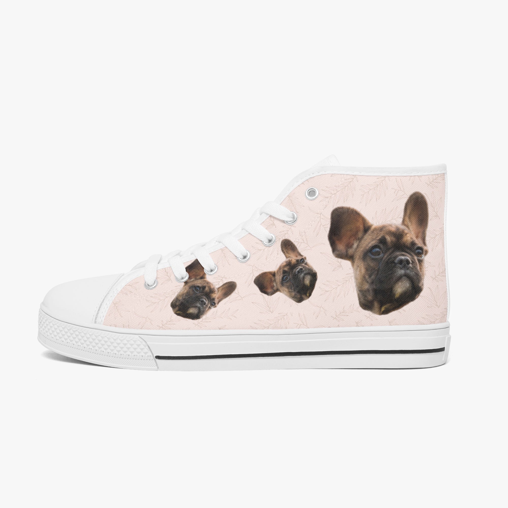 Classic Personalized Canvas Sneakers for Dog Moms & Dads-fadou