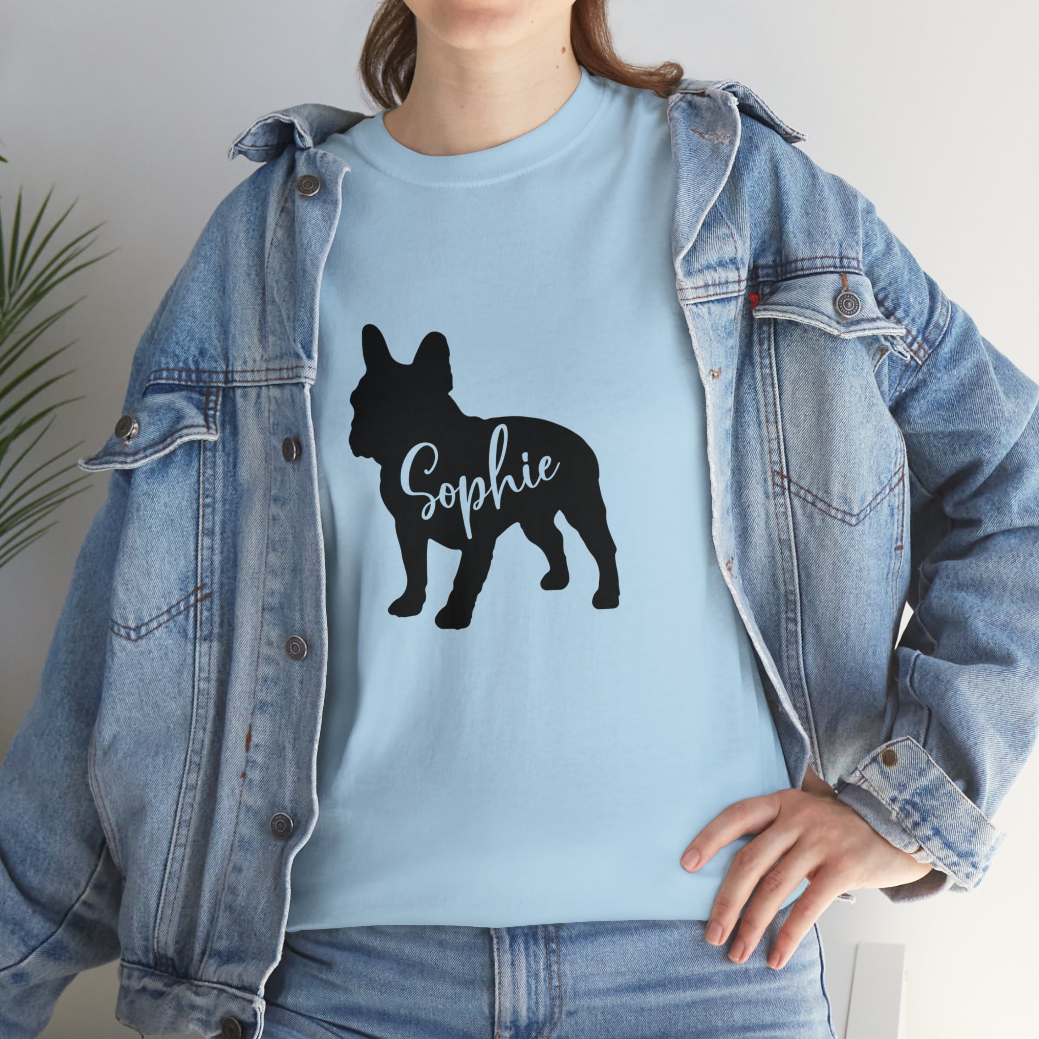 Unisex Personalized Dog Lover Tee for Frenchie Enthusiasts-fadou