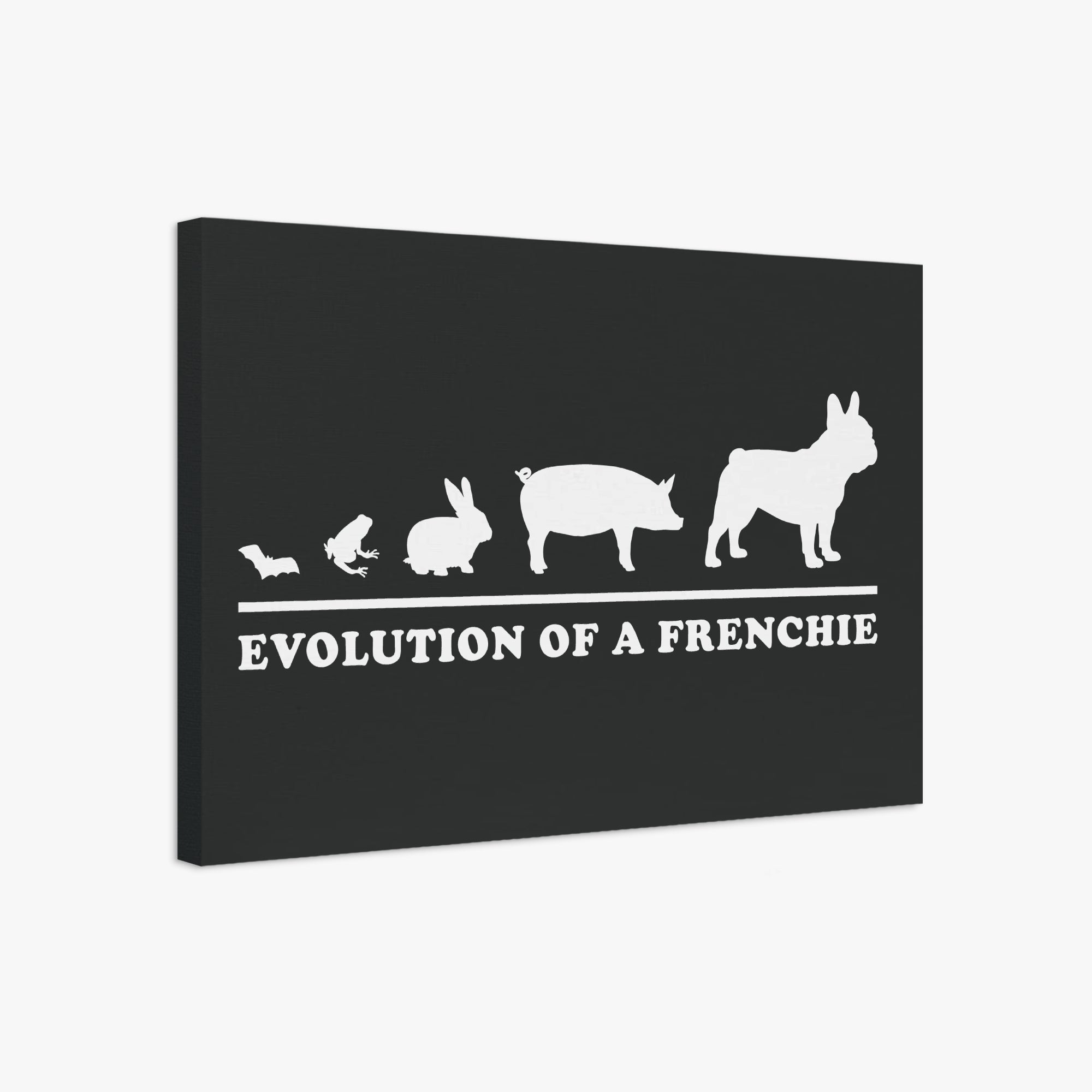 French Bulldog Adorable Canvas Wall Art for Frenchie Fans-fadou