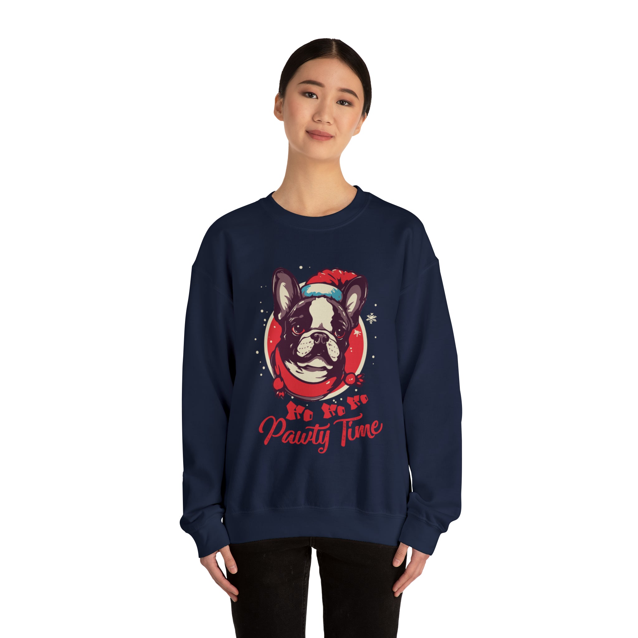 Pawty French Bulldog Dog Mom Hoodie for Frenchie Enthusiasts-fadou
