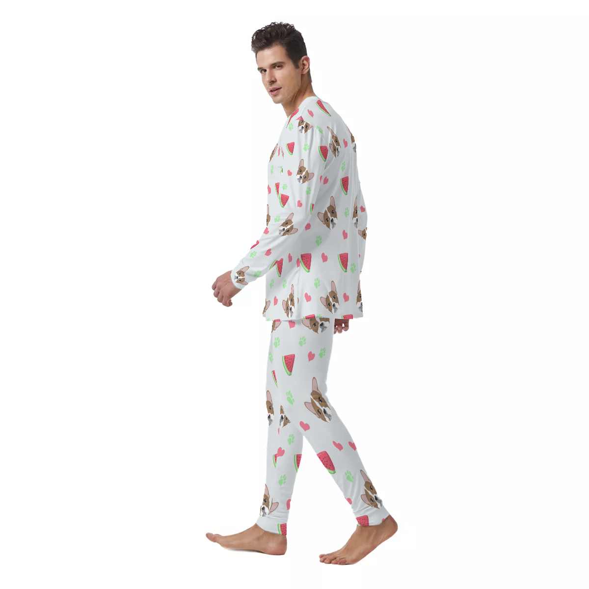 OZZY French Bulldog Cotton Pajamas for Frenchie Enthusiasts-fadou