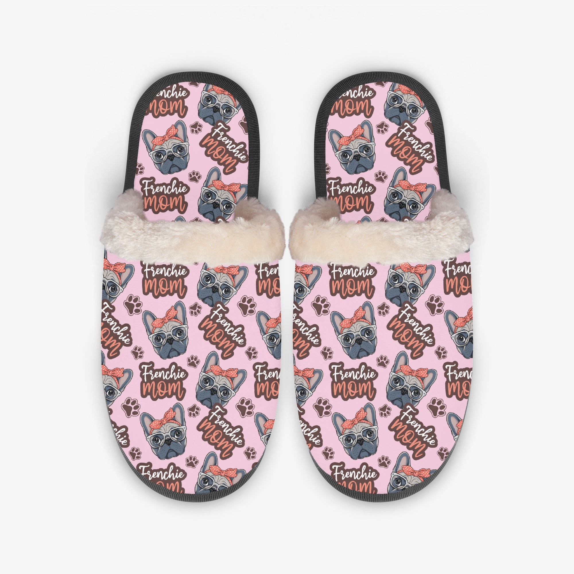 Frenchie Winter House Slippers for Frenchie Enthusiasts-fadou