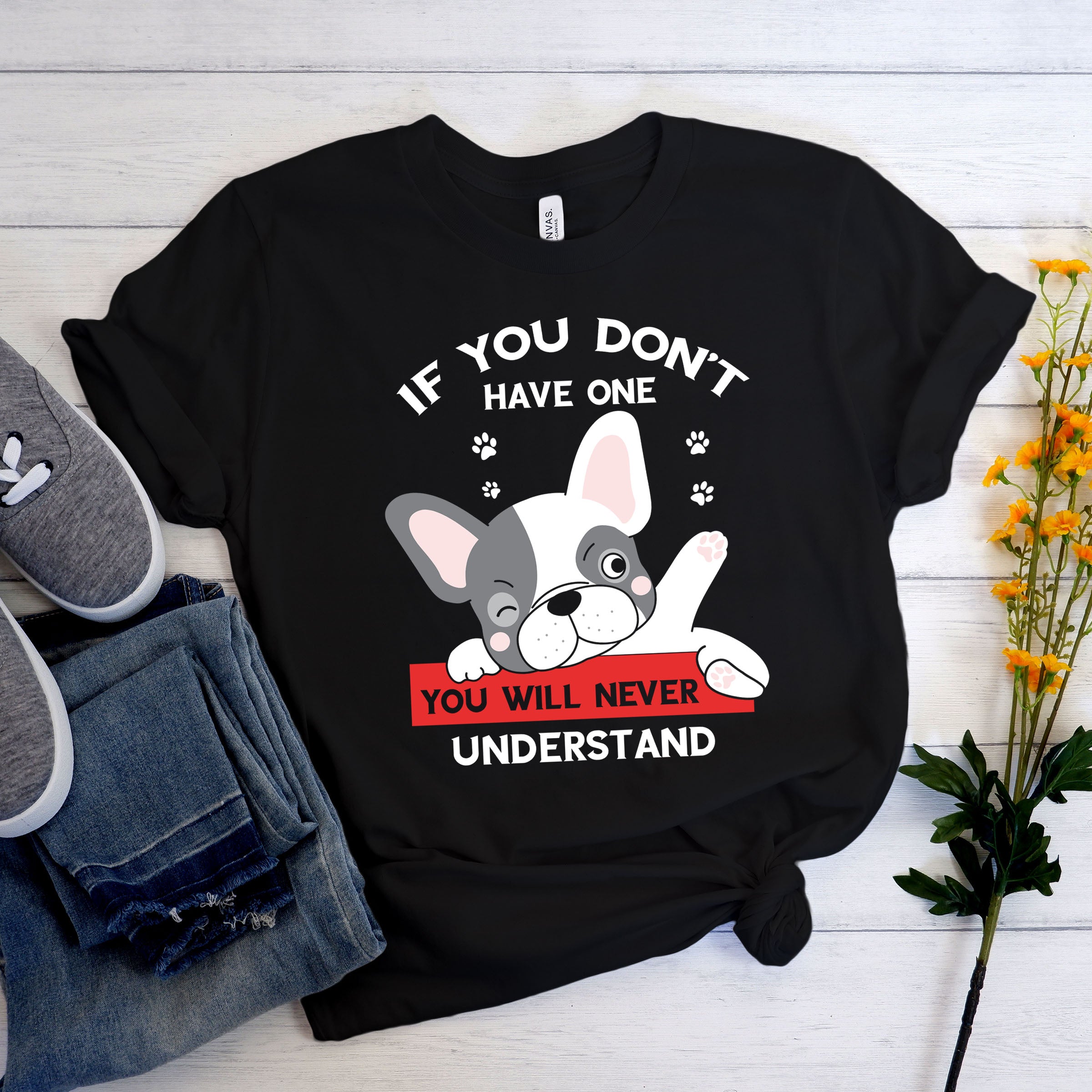 Frenchiesnap French Bulldog Graphic Tee for Pet Culture-fadou