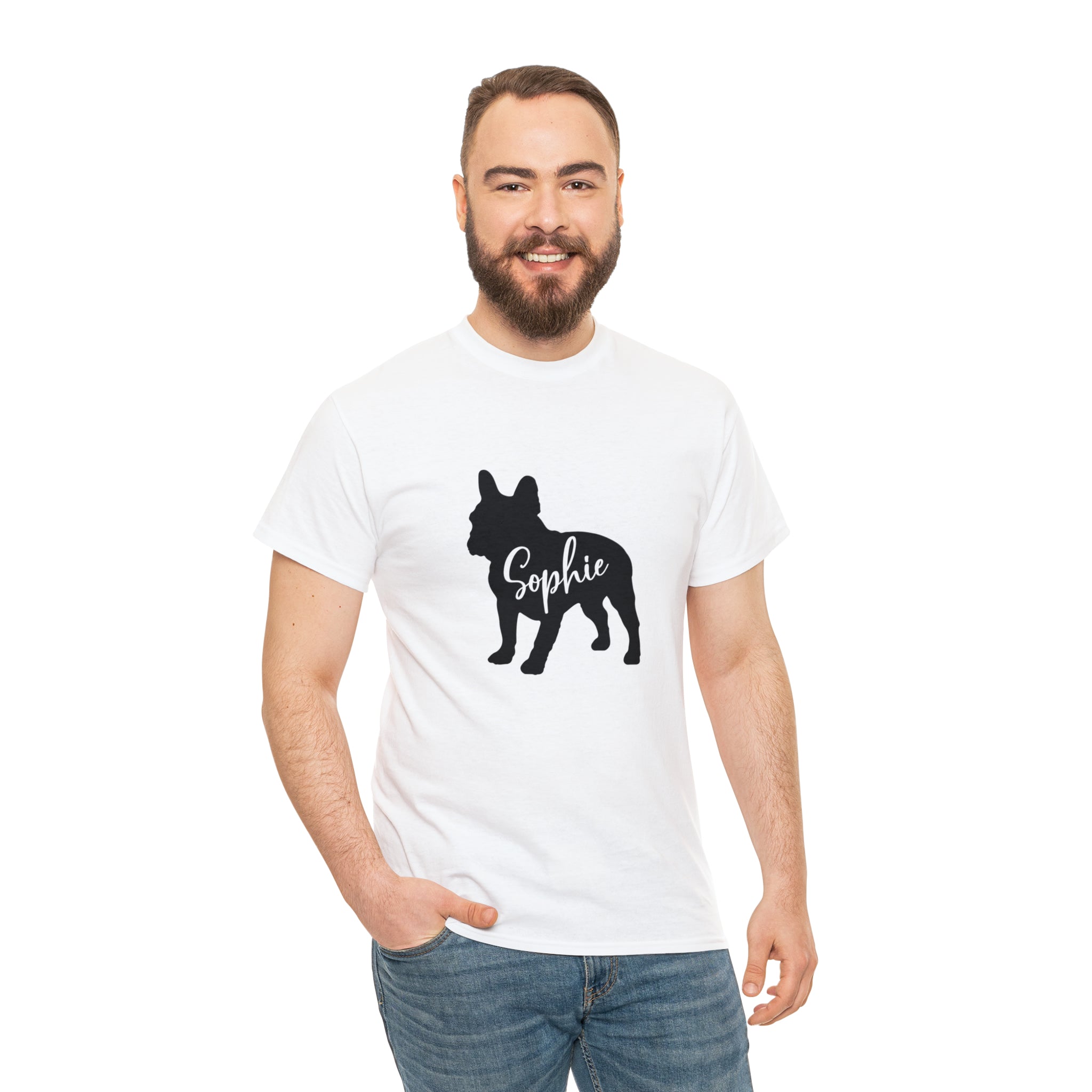 Unisex Personalized Dog Lover Tee for Frenchie Enthusiasts-fadou