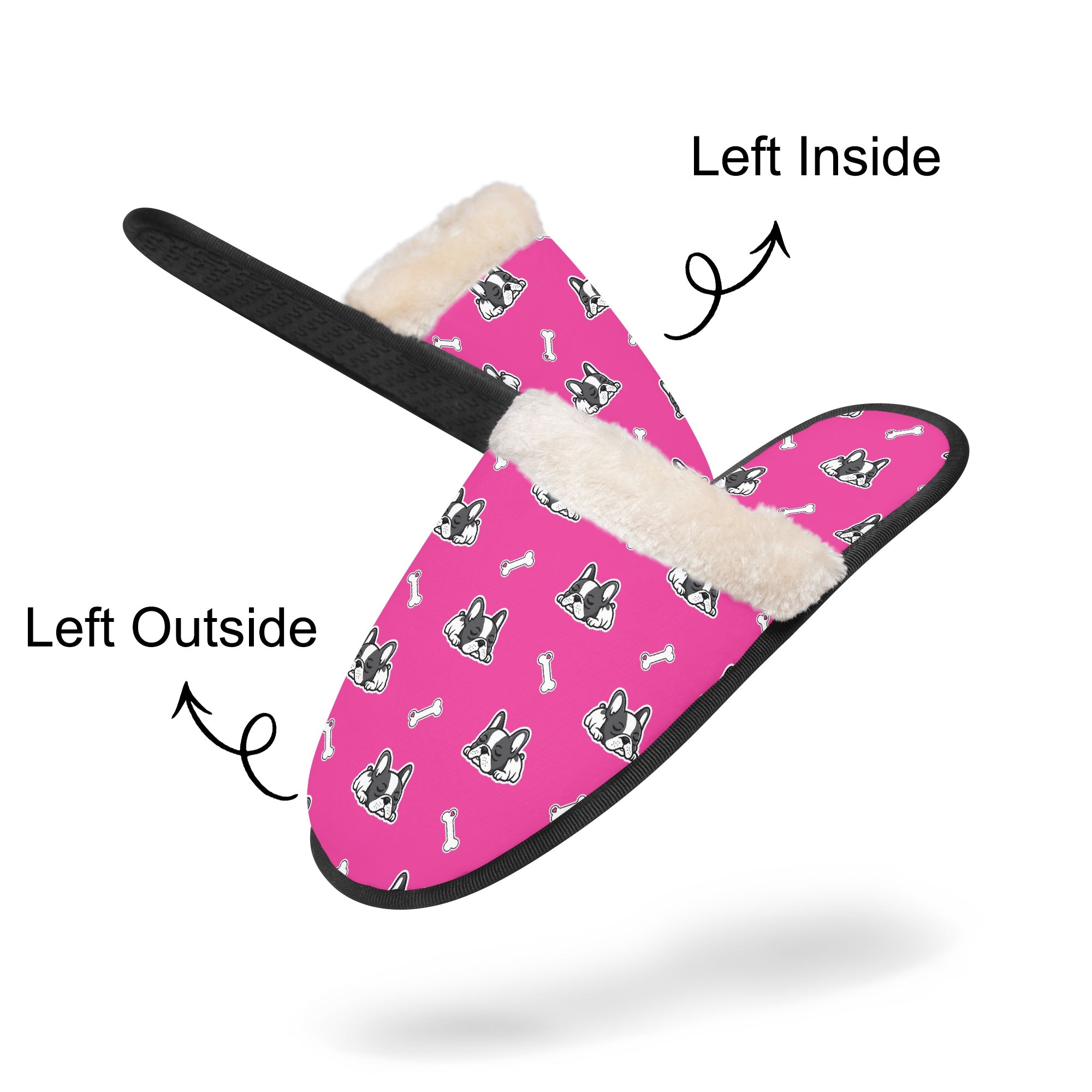 Squishy French Bulldog Cozy Slippers for Bulldog Owners-fadou