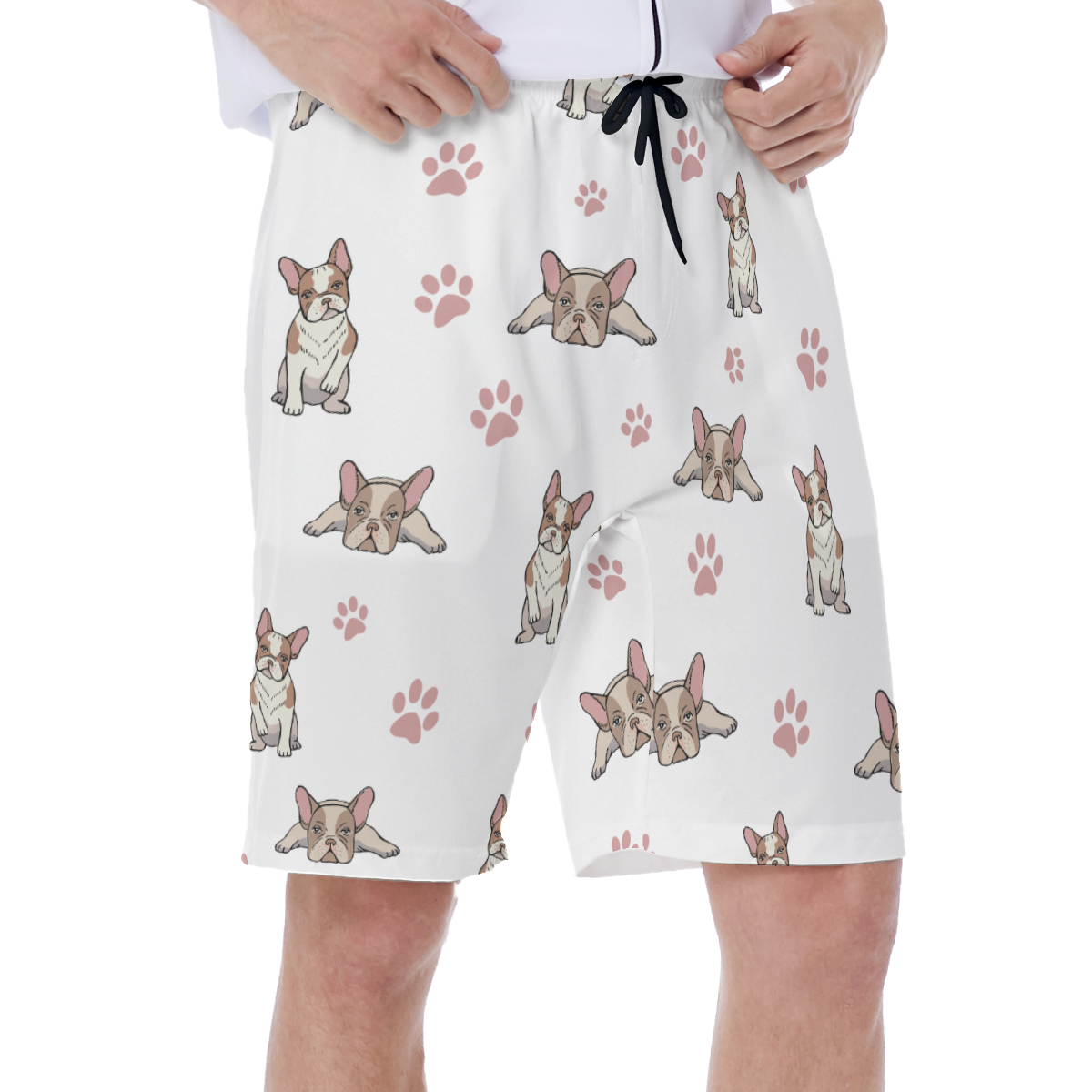 LEO - Men's Beach Shorts for French Bulldog Owners and Fans-fadou