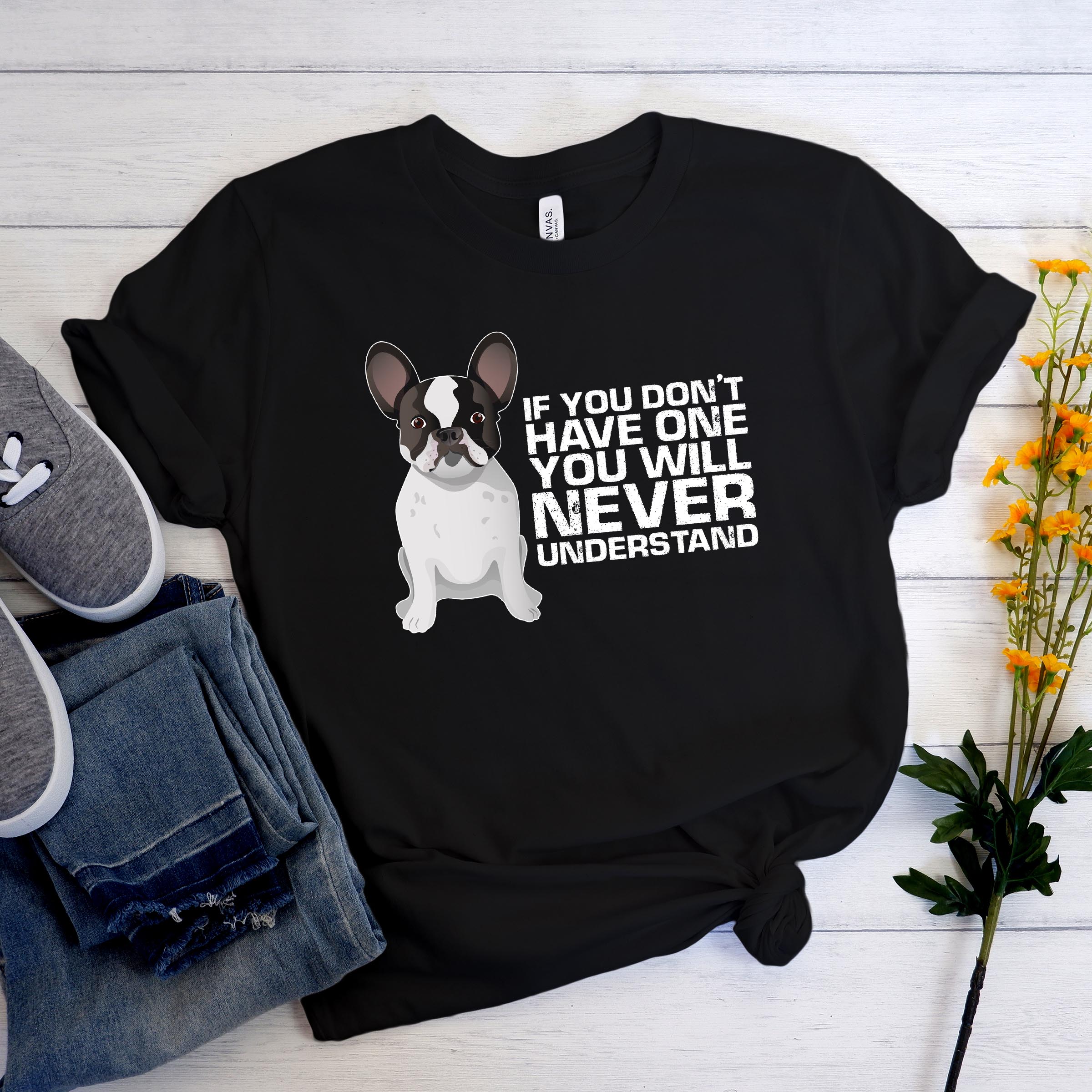 StartFrenchie French Bulldog Graphic Tee for Pet Culture-fadou