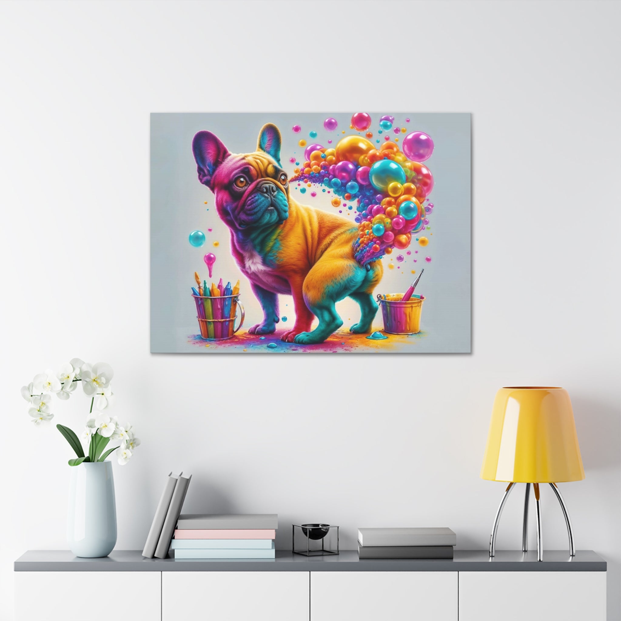 French Bulldog Gas Pass: Canvas Edition for Frenchie Enthusiasts-fadou