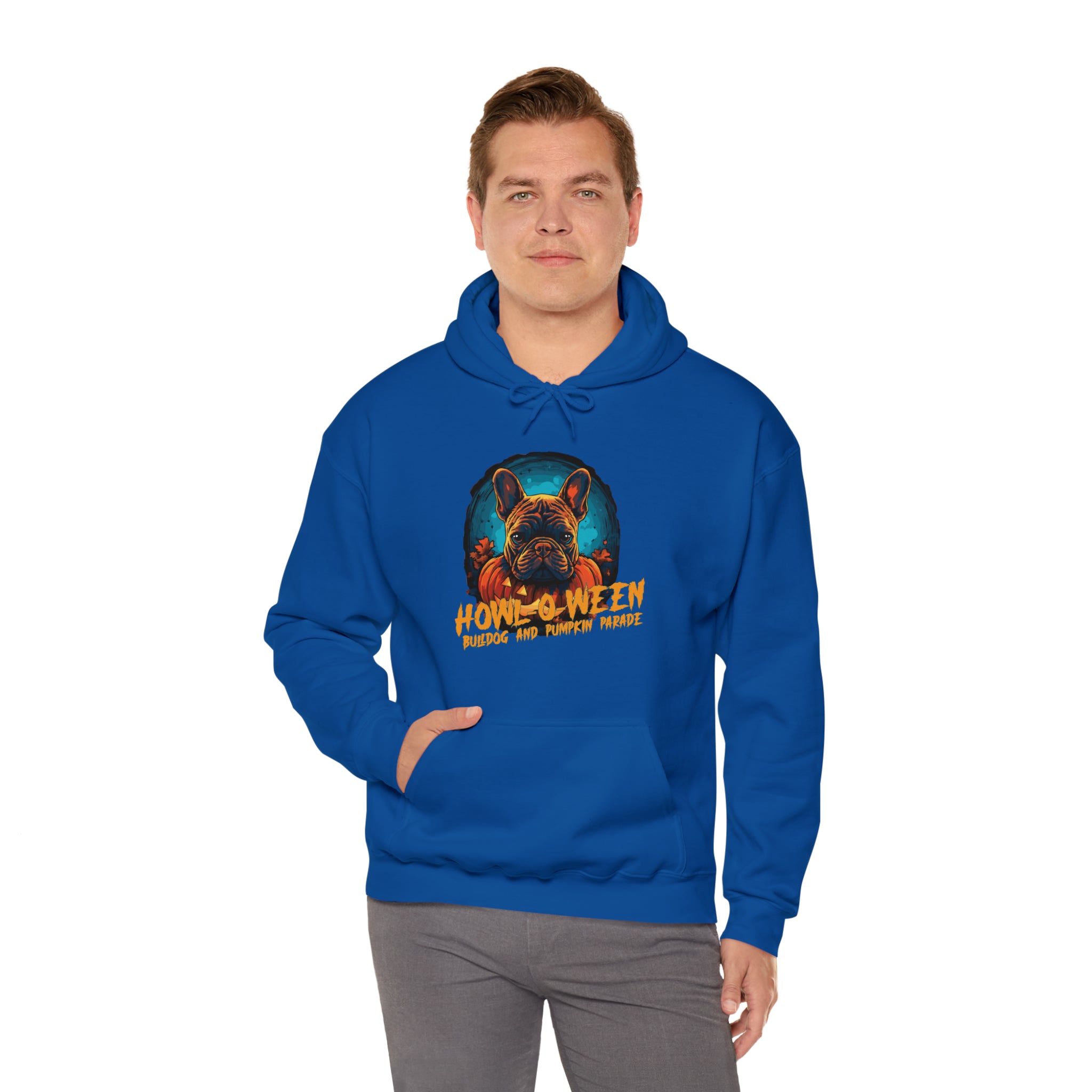 Pumpkin Halloween Pet Parent Pullover for Bulldog Owners-fadou
