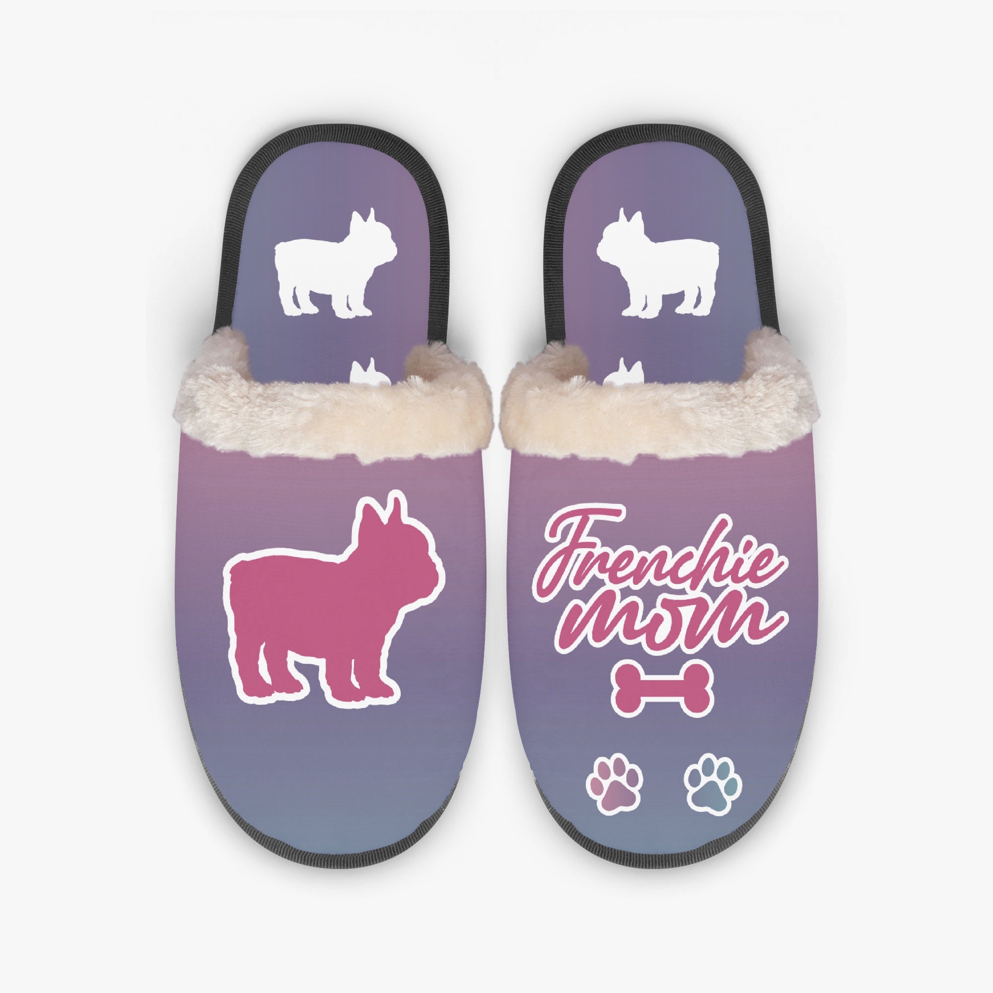 French Bulldog Winter Cozy Slippers for Dog Moms & Dads-fadou