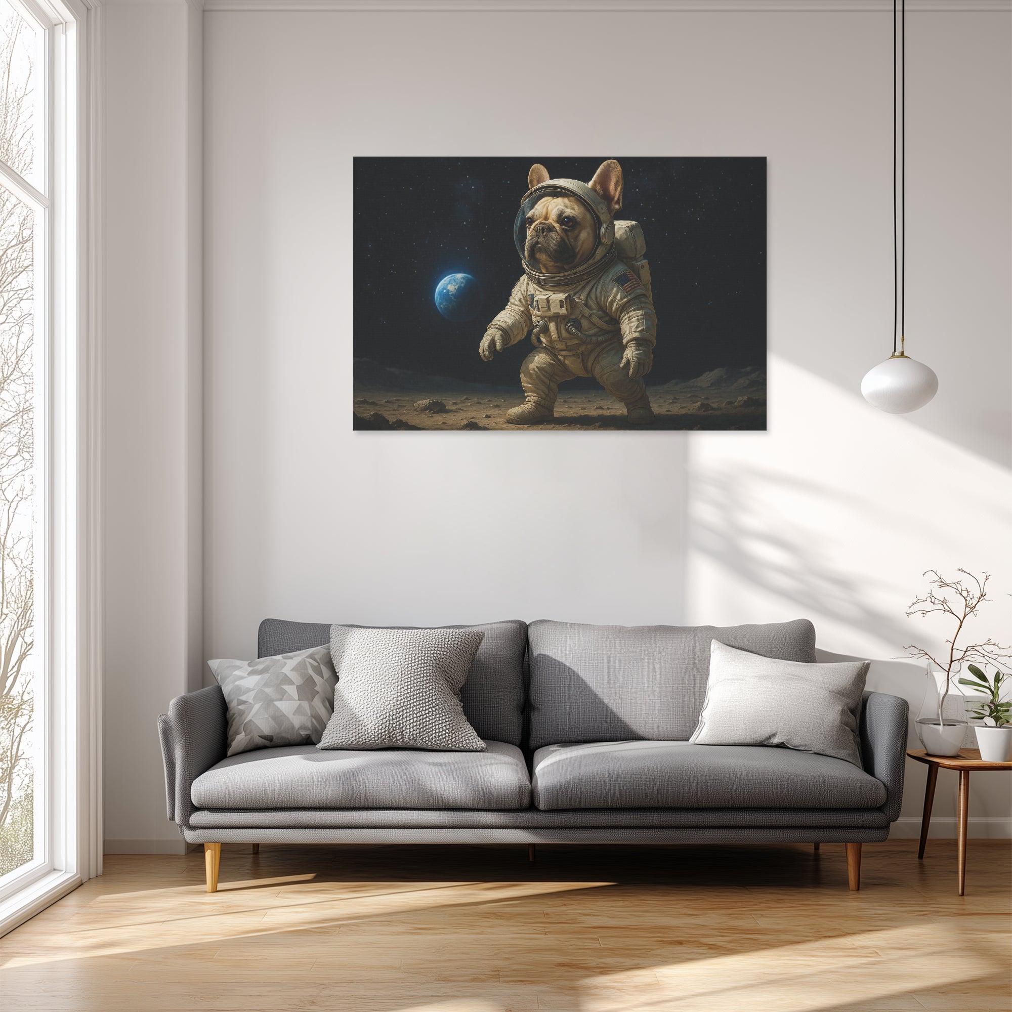 Fiona Adorable Canvas Wall Art for Frenchie Enthusiasts-fadou