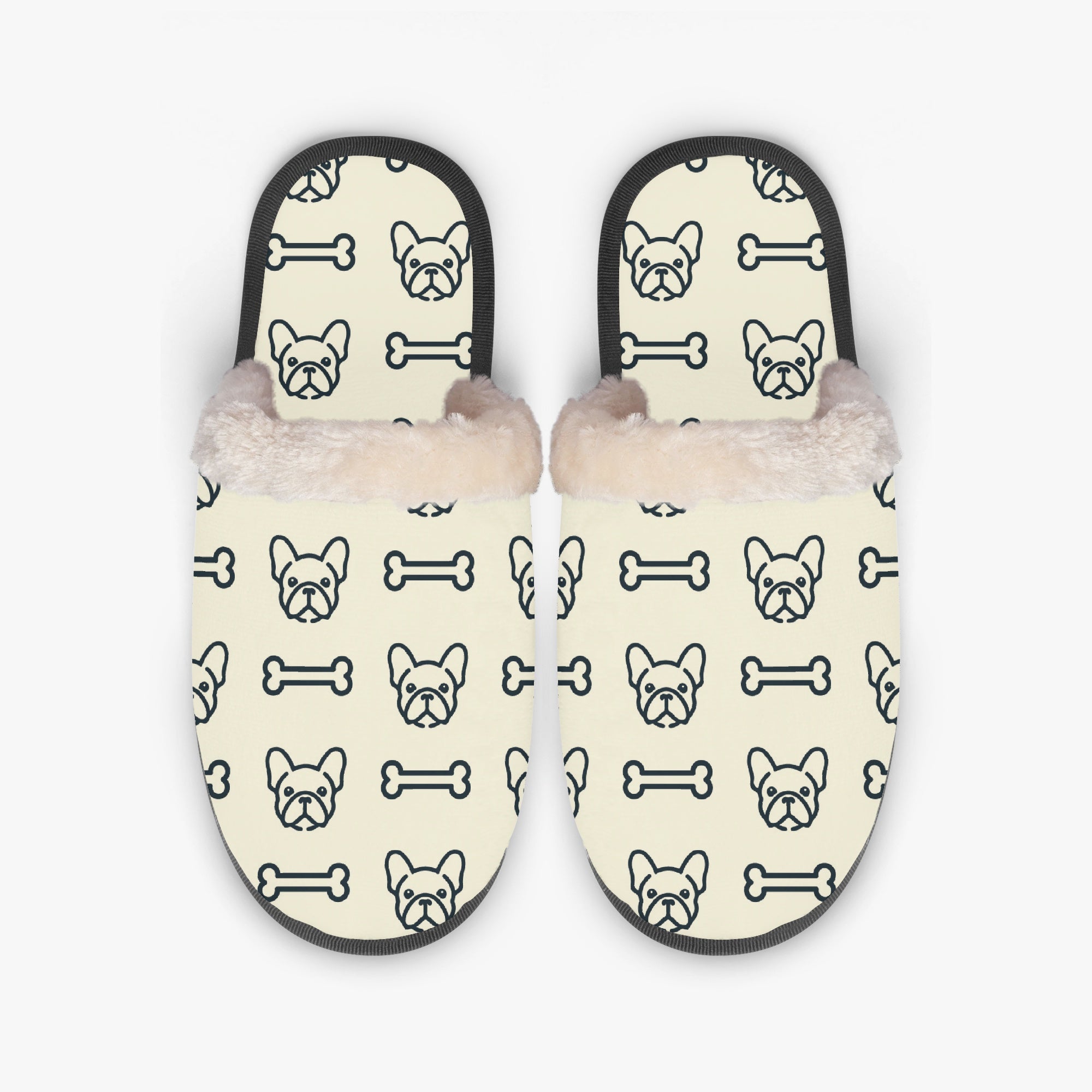 Kingston Cozy Soft House Shoes for Frenchie Enthusiasts-fadou