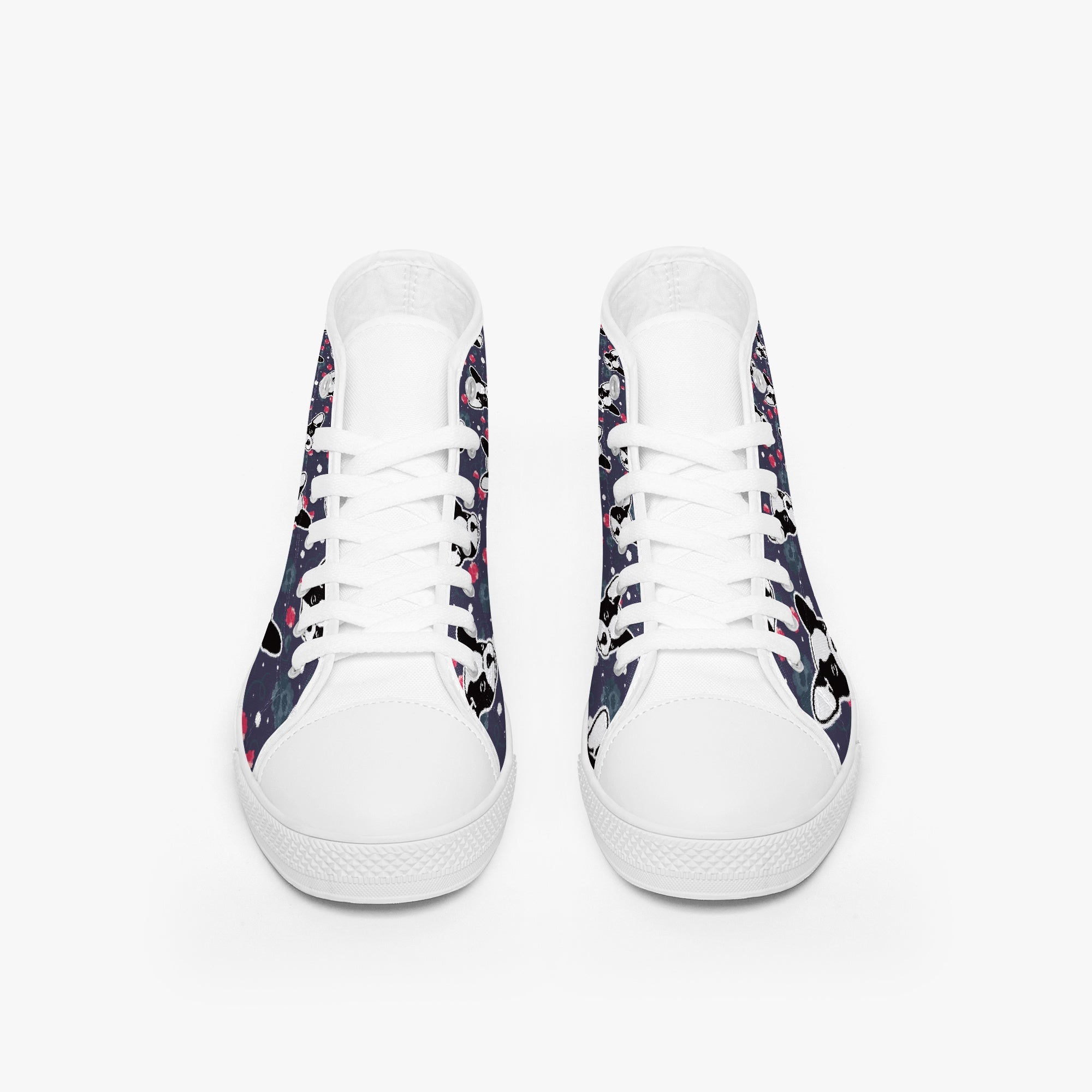 French Bulldog High-Top High-Top Shoes for Bulldog Owners-fadou
