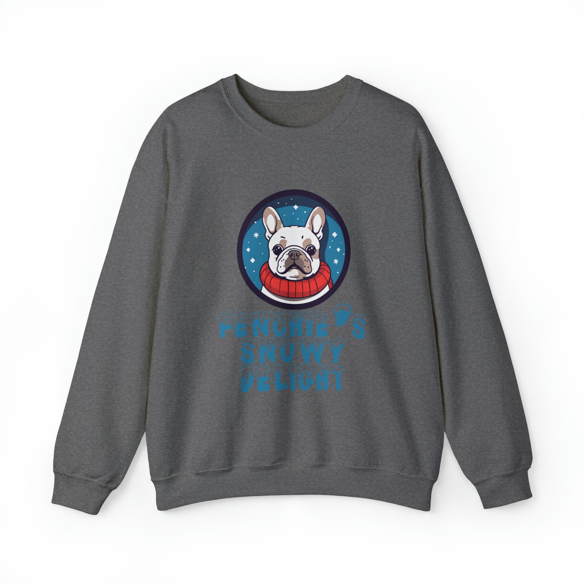 Snowy French Bulldog Pet Parent Pullover for Everyday Wear-fadou