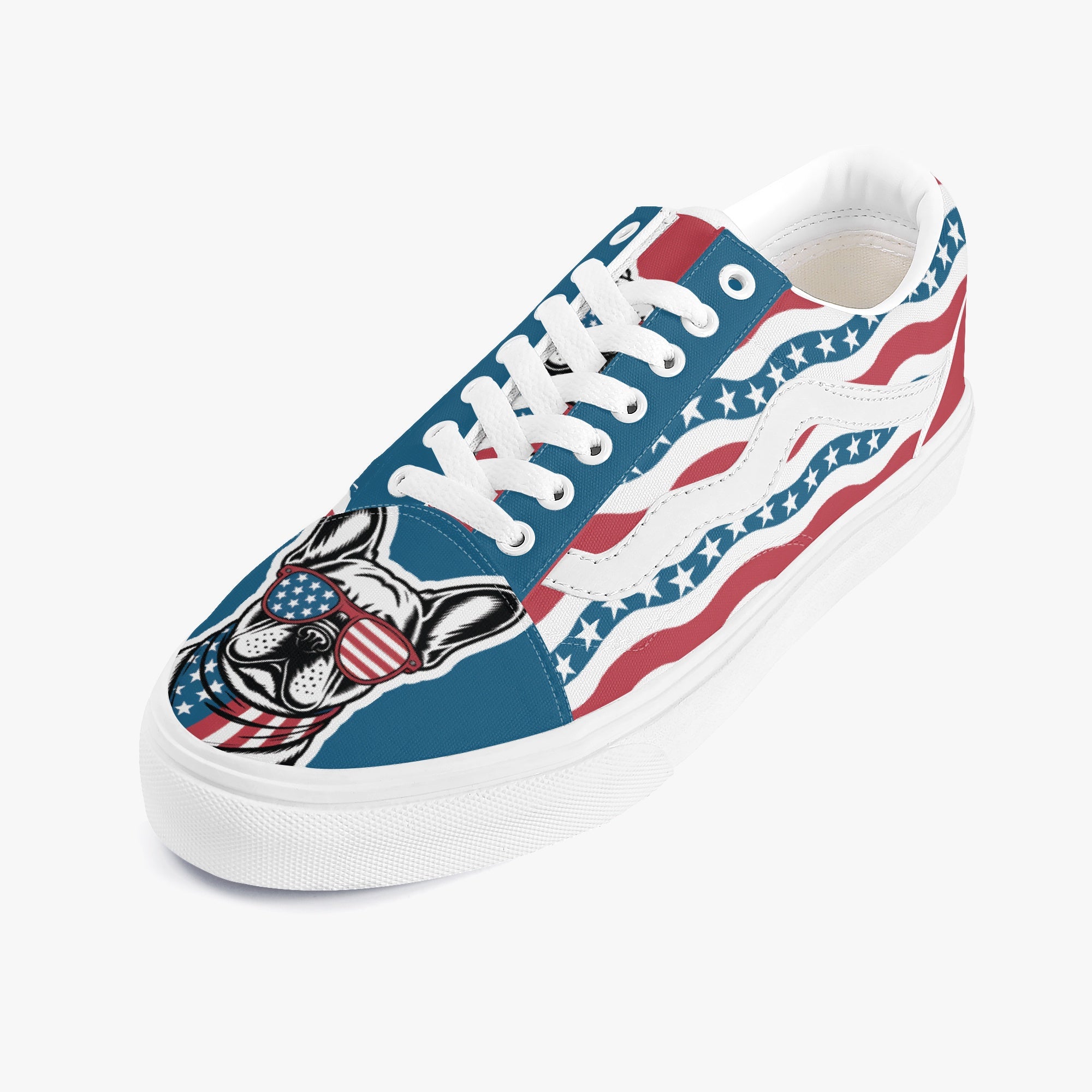 Low-Top Trendy Casual Footwear for Frenchie Enthusiasts-fadou
