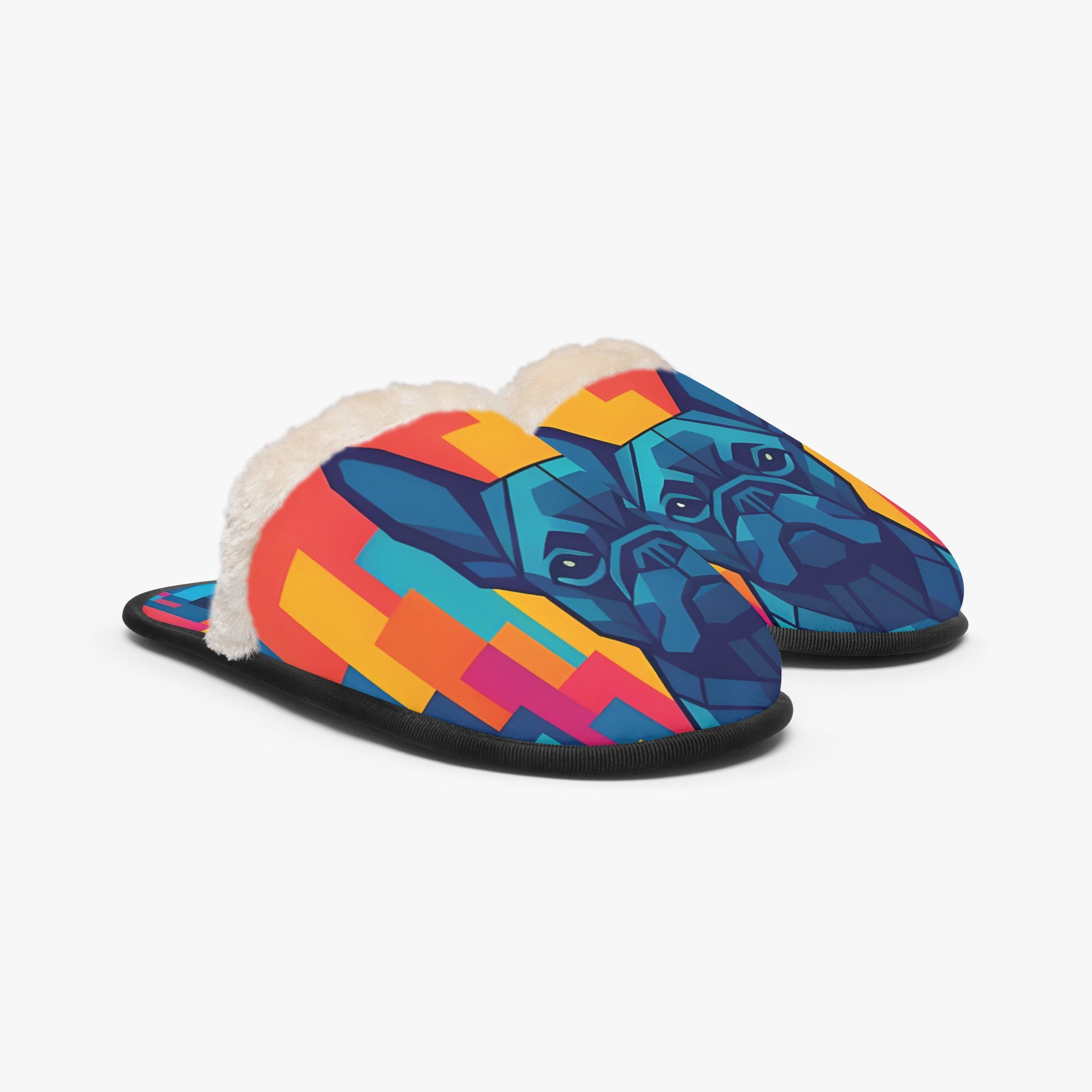 French Bulldog Winter House Slippers for Dog Moms & Dads-fadou