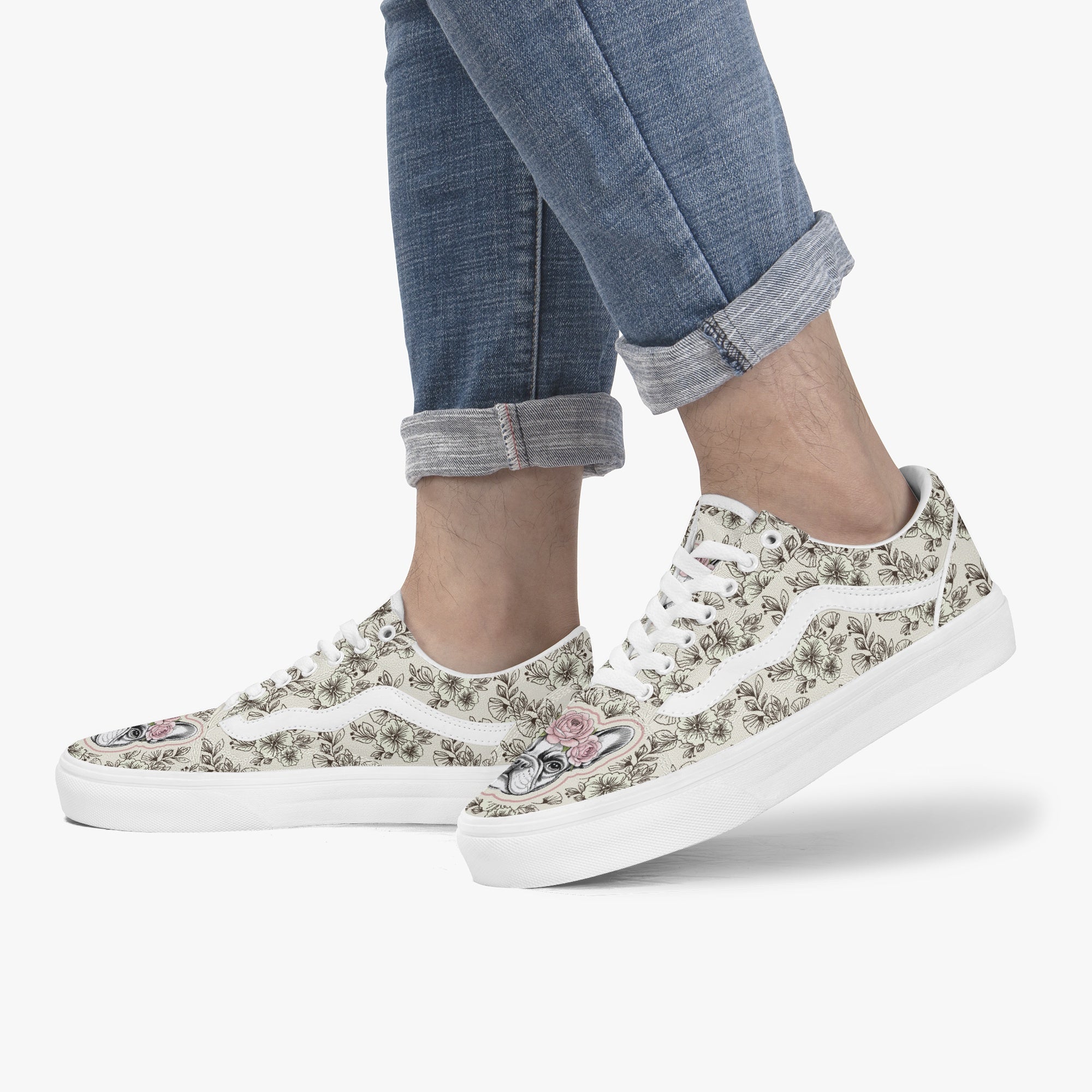 French Bulldog Trendy Classic Sneakers for Bulldog Owners-fadou