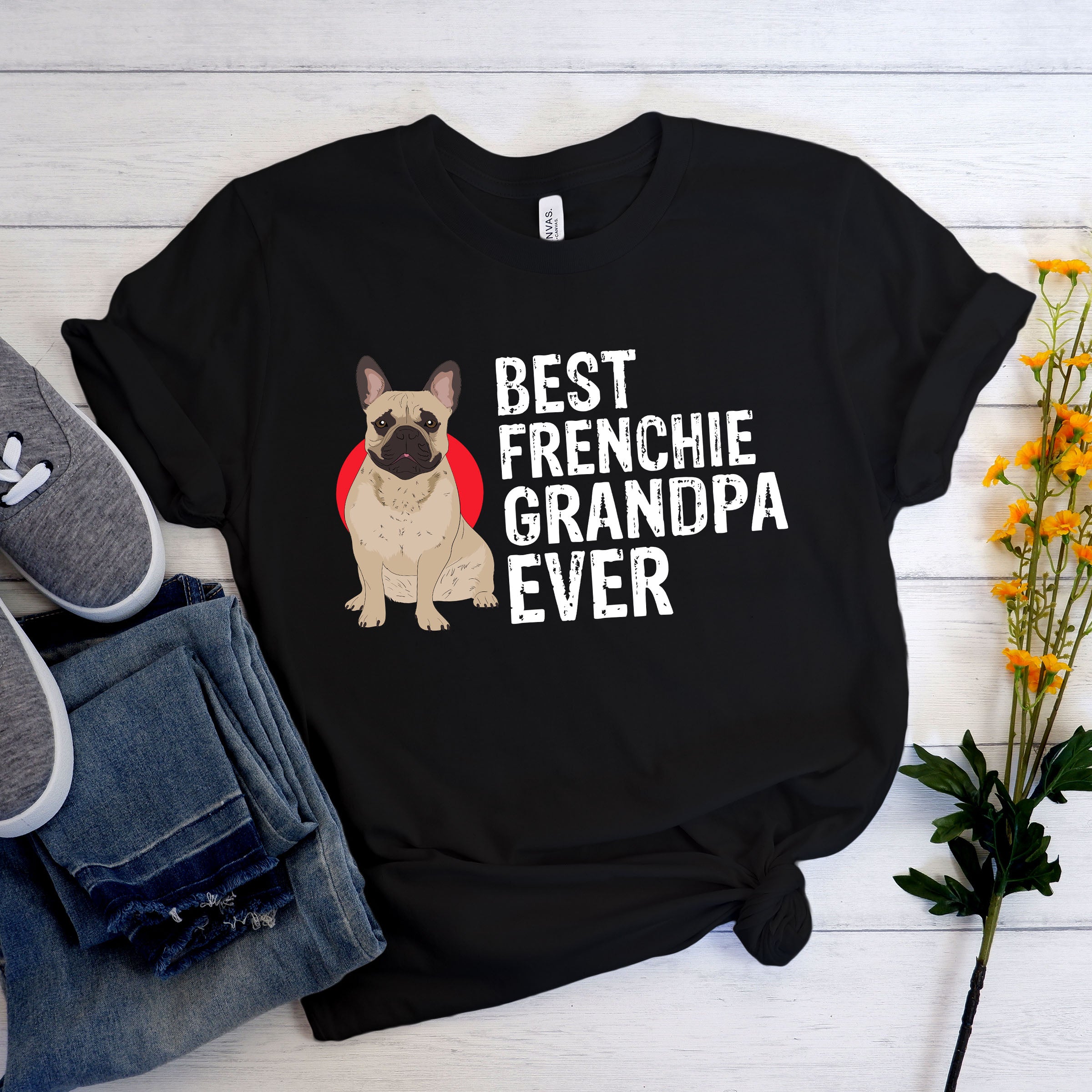 Grandpasense French Bulldog Unisex Shirt for Dog Park Days-fadou