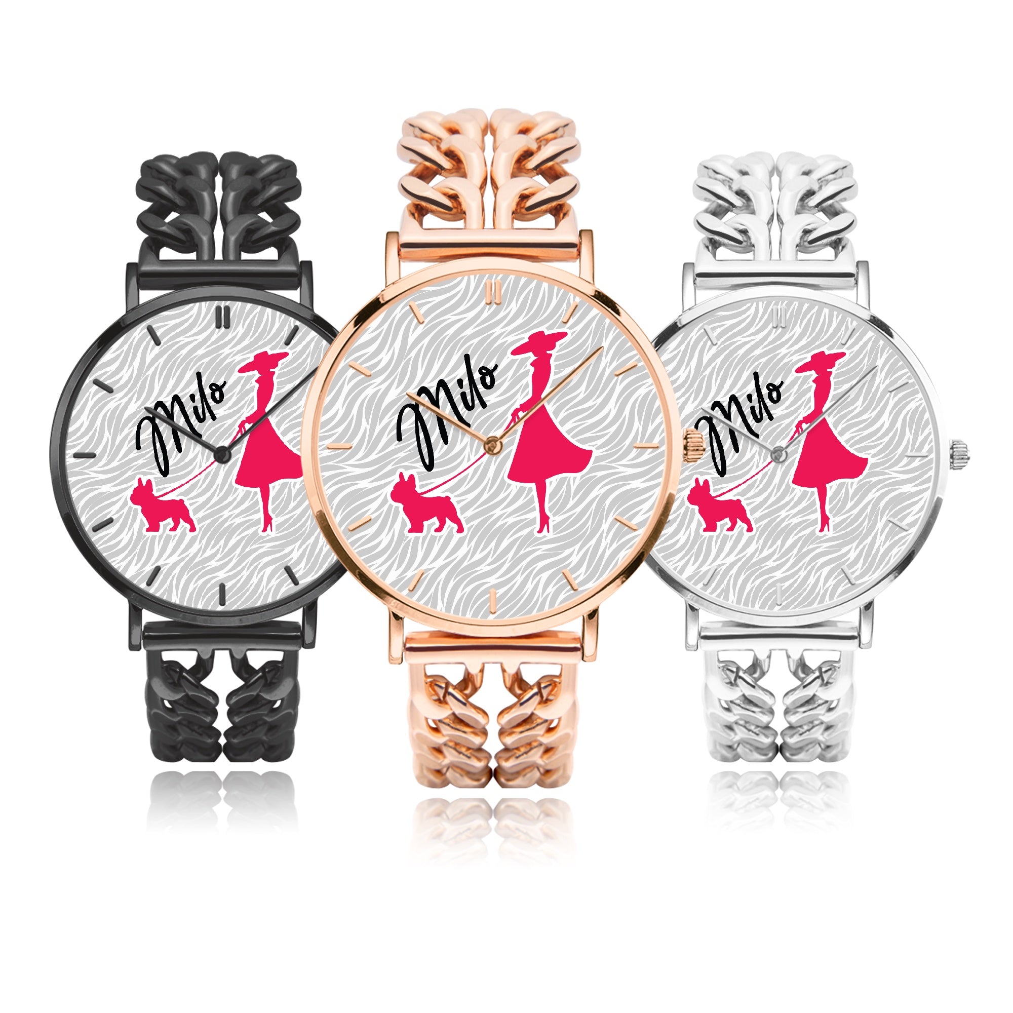 French Bulldog Personalized Quartz Timepiece for Bulldog Owners-fadou