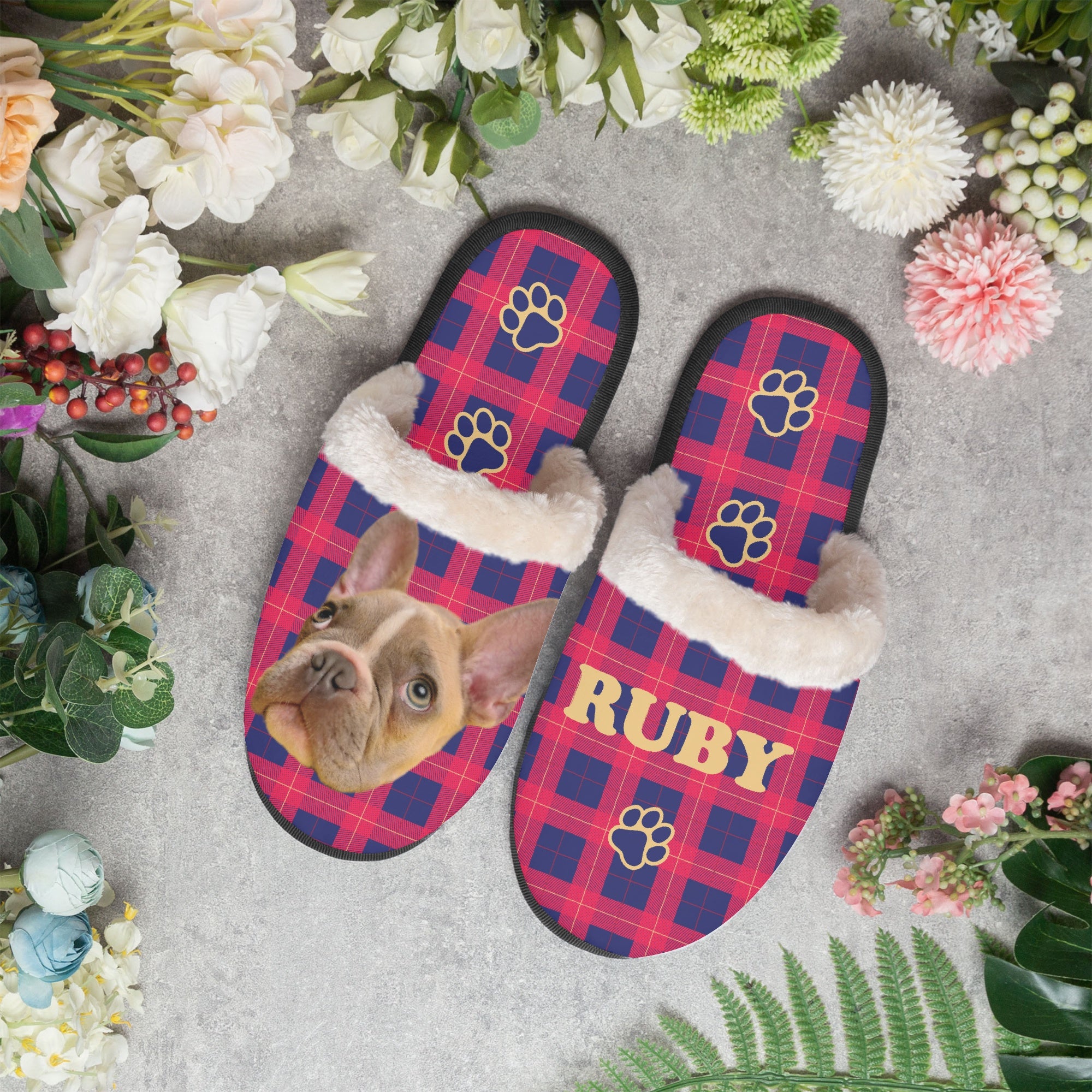 Personalized Cozy Slippers for Frenchie Enthusiasts Gifts-fadou