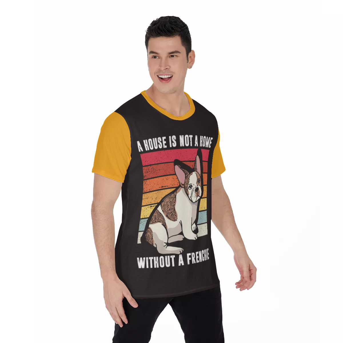 A House Without a Frenchie - Men's O-Neck T-Shirt for Dog Moms & Dads-fadou