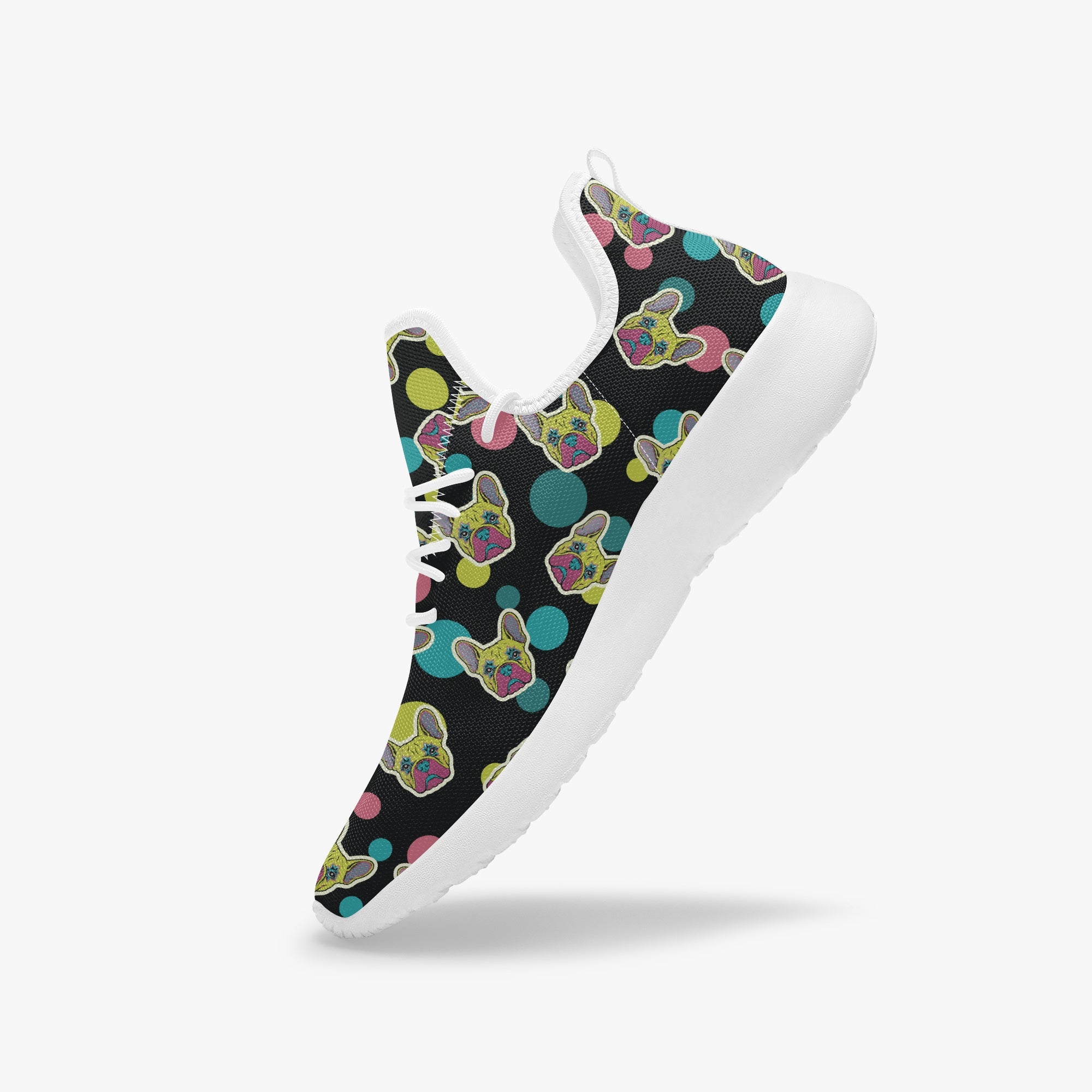 French Bulldog Classic High-Top Shoes for Bulldog Owners-fadou