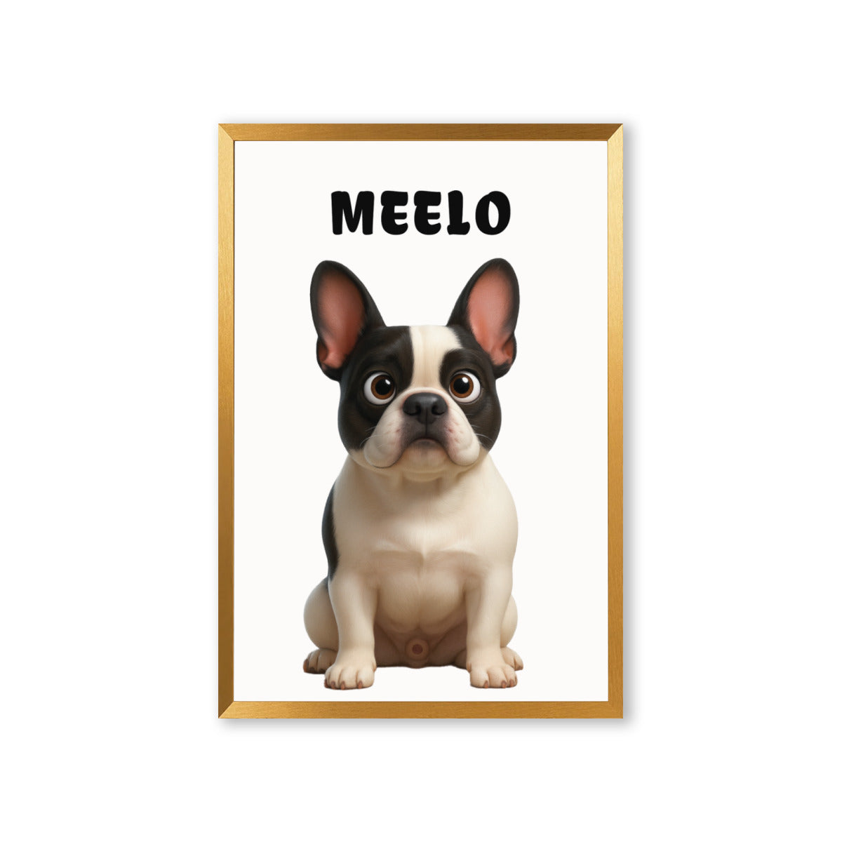Frenchie Personalized Decorative Canvas for Pet Parents-fadou