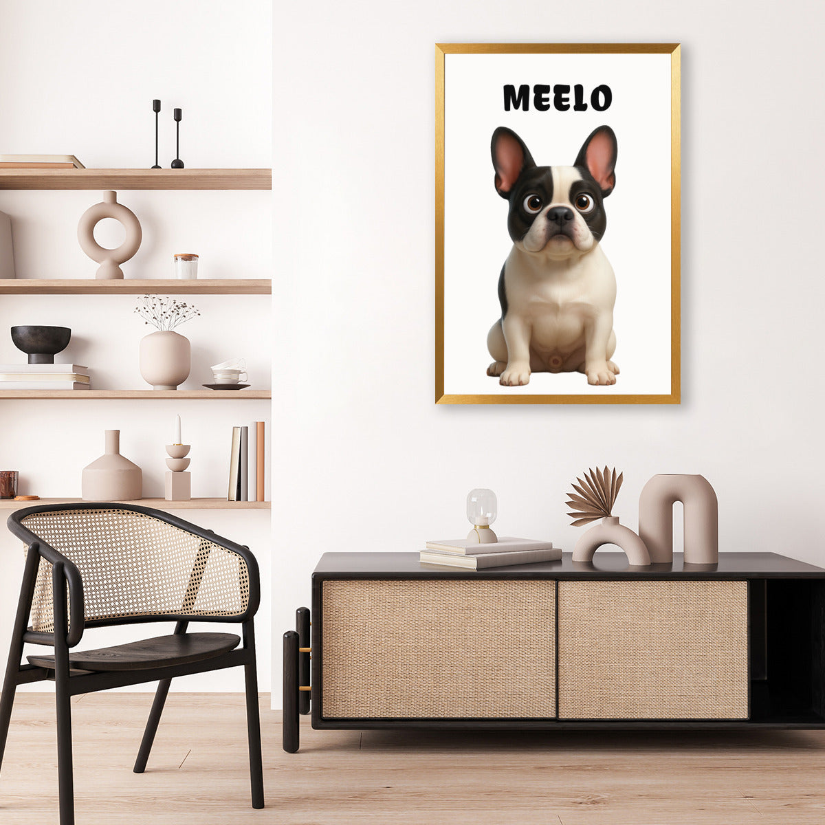 Frenchie Personalized Decorative Canvas for Pet Parents-fadou