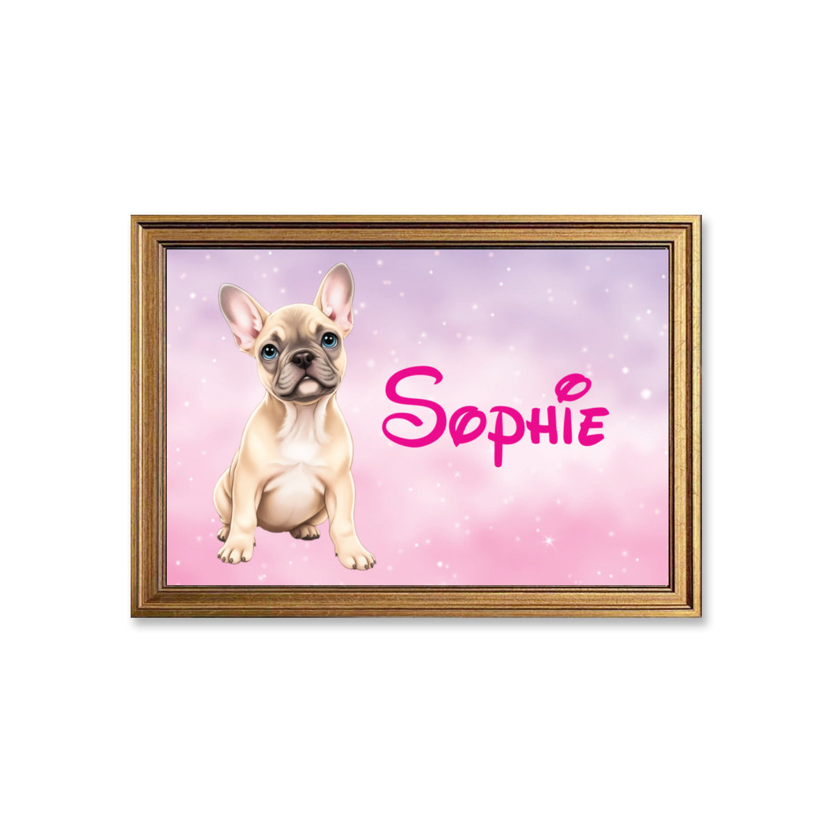 Frenchie Personalized Canvas Wall Art for Frenchie Enthusiasts-fadou