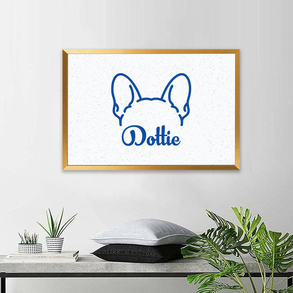 French Bulldog Personalized Canvas Wall Art for Bulldog Owners-fadou