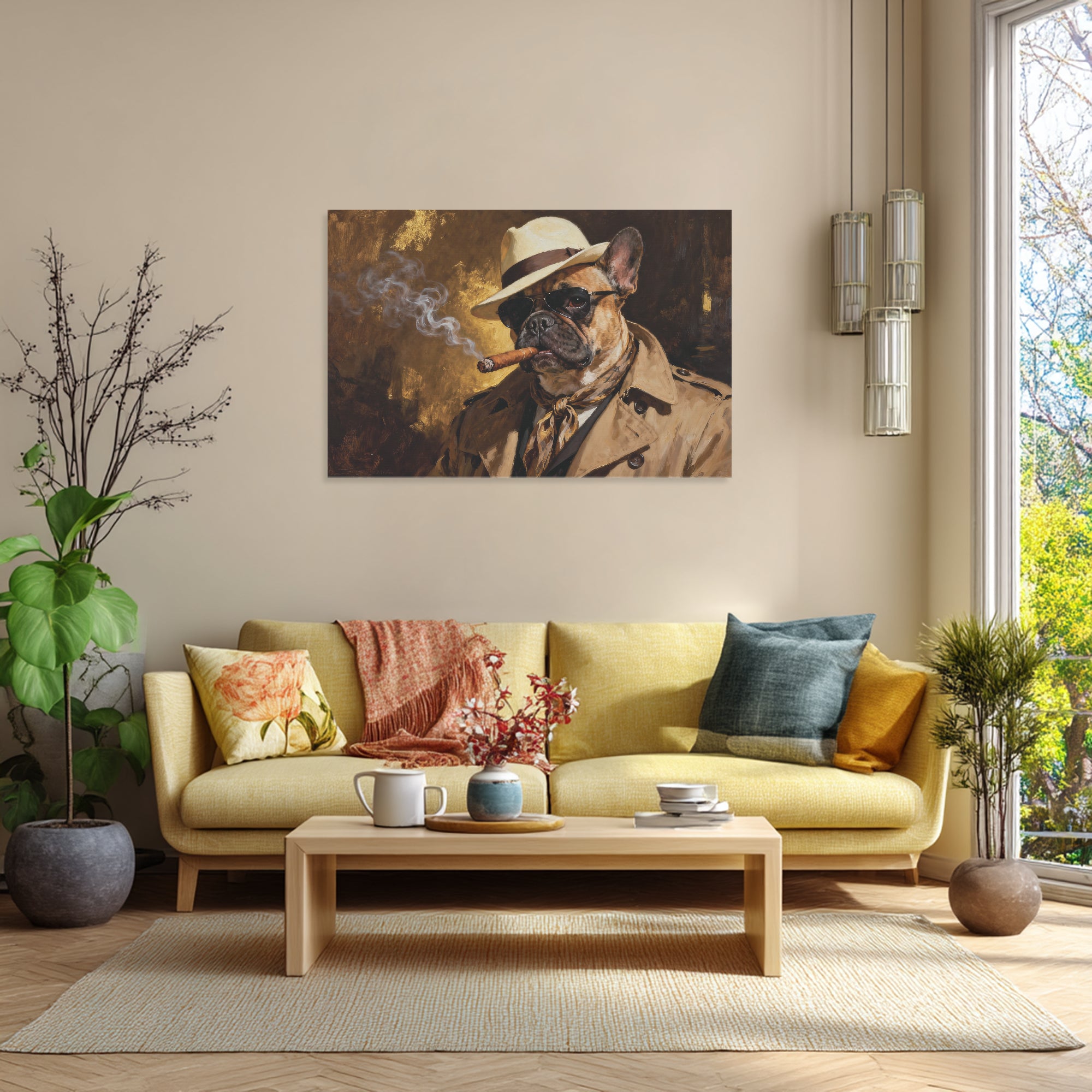 French Bulldog Adorable Decorative Canvas for Pet Culture-fadou