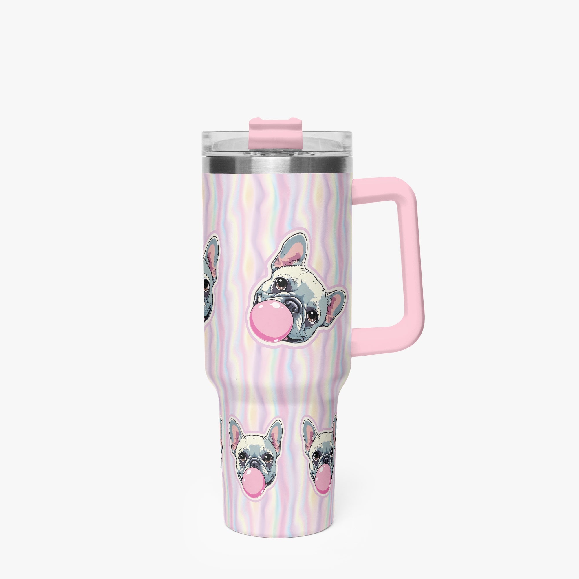 Chauncey French Bulldog On-The-Go Cup for Dog Moms & Dads-fadou