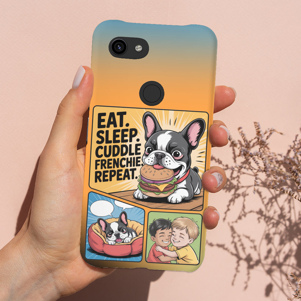 Teddy French Bulldog Slim Phone Shell for Frenchie Fans-fadou
