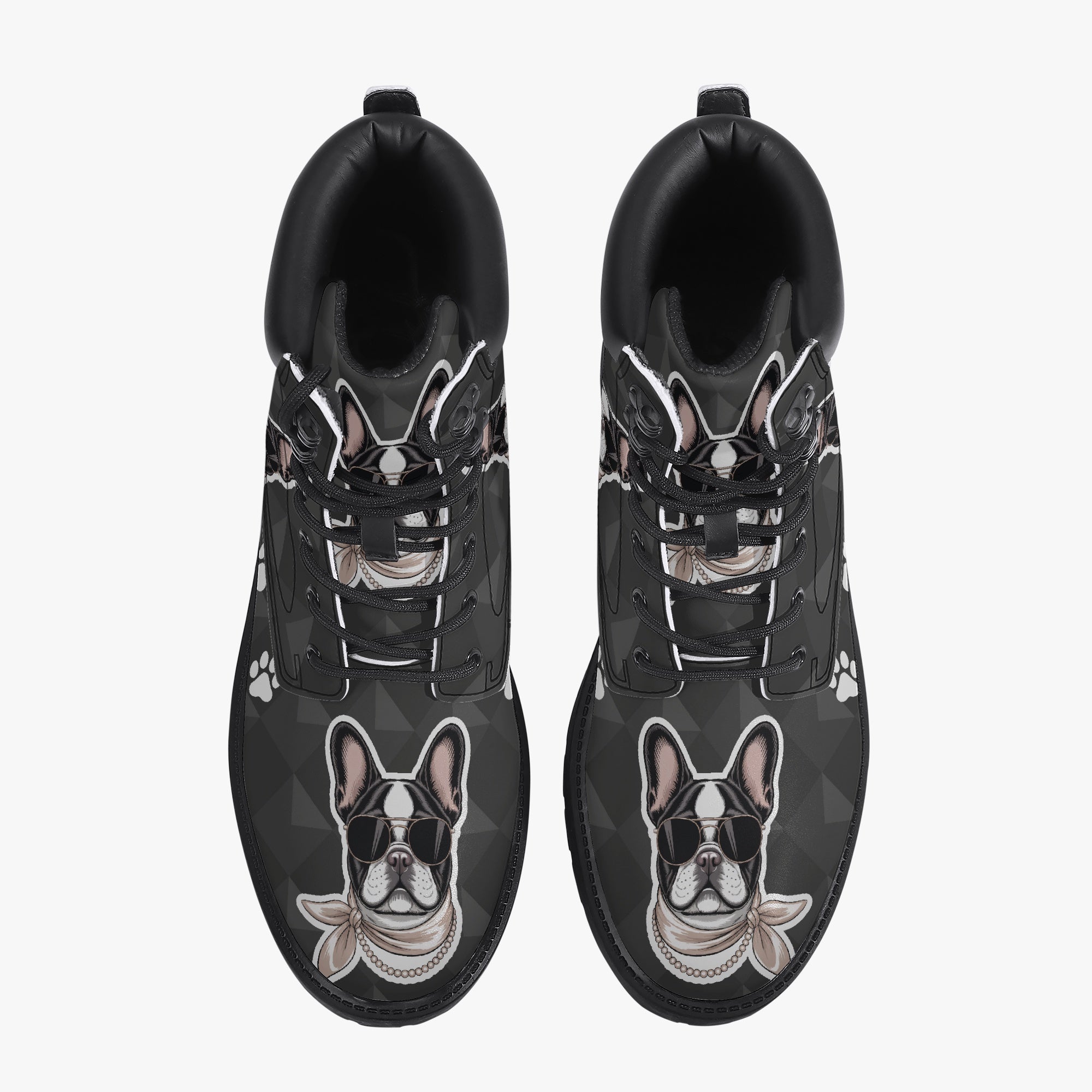 French Bulldog Leather Leather Boots for Dog Moms & Dads-fadou