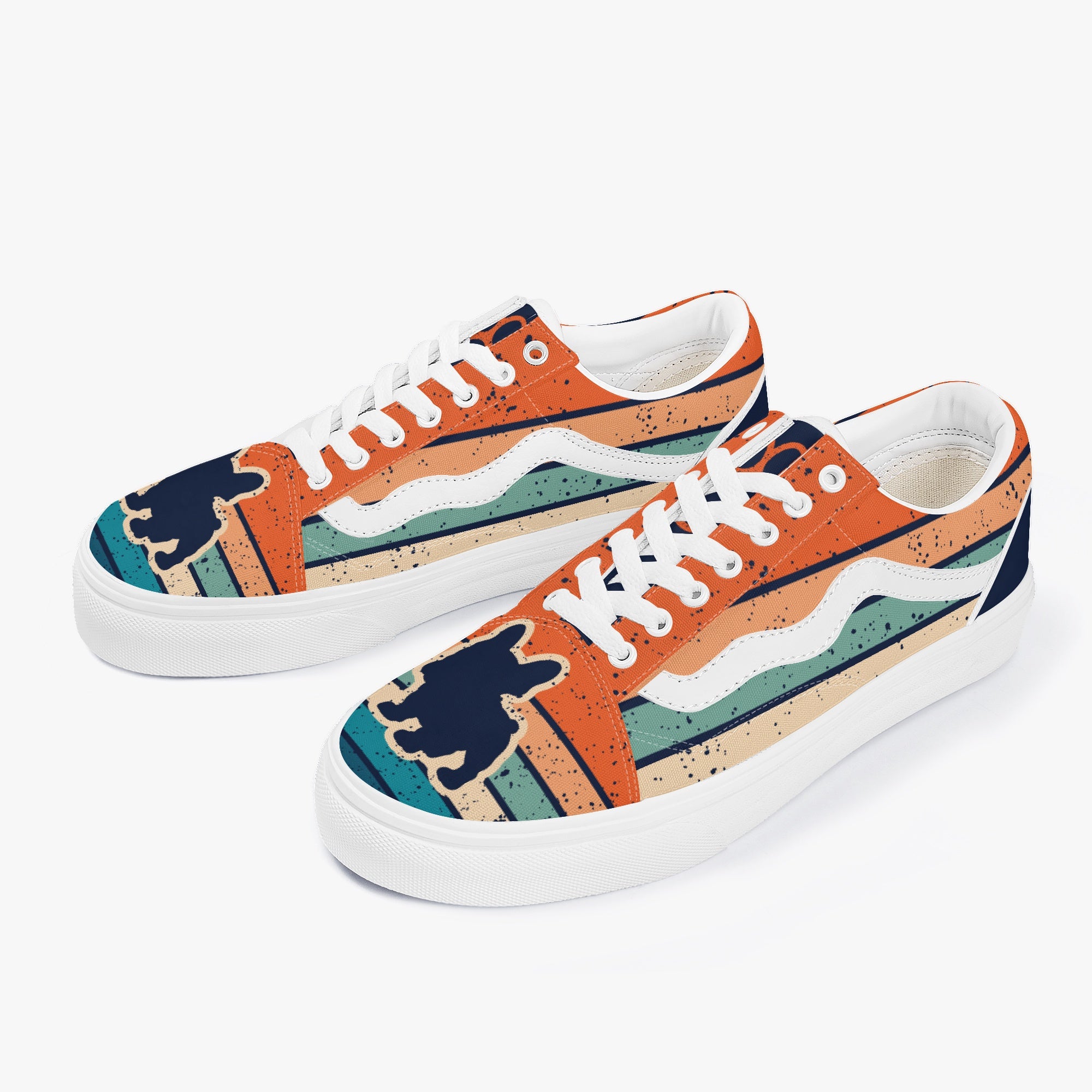 French Bulldog Trendy High-Top Shoes for Bulldog Owners-fadou