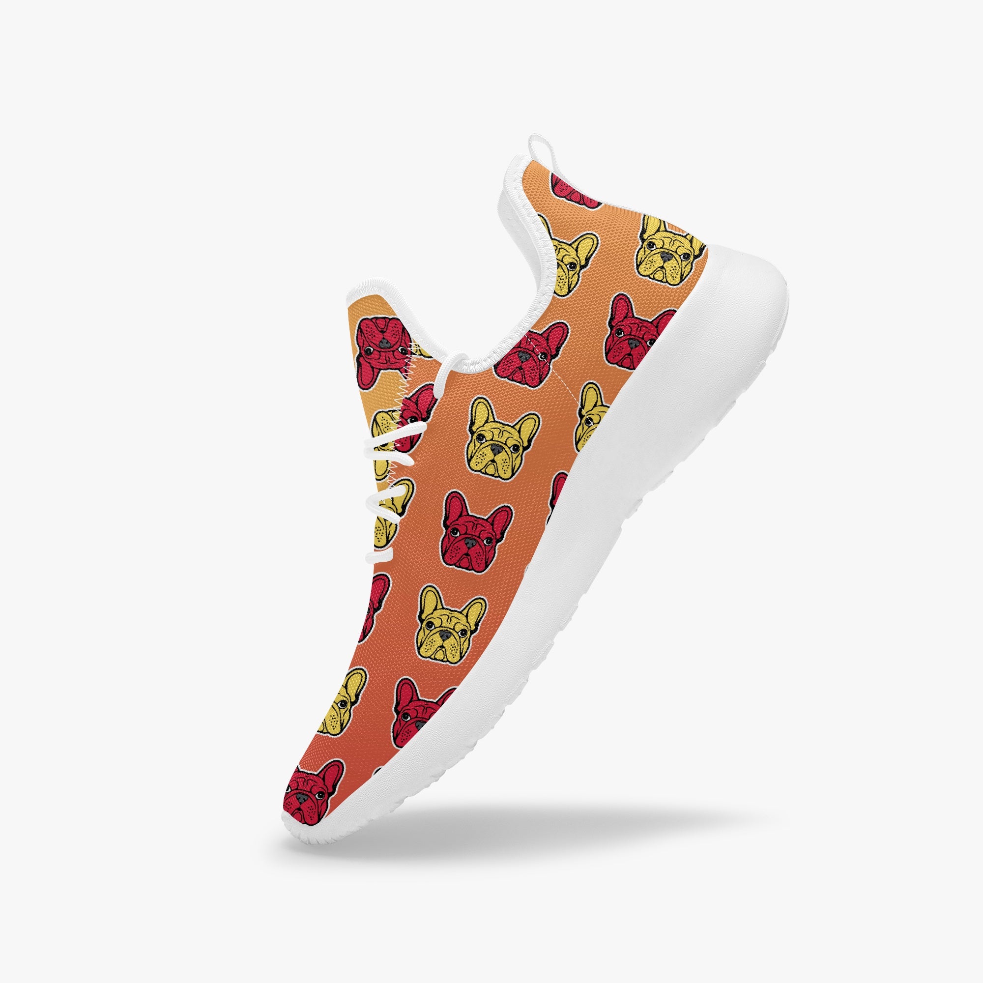 French Bulldog Classic Canvas Sneakers for Dog Park Days-fadou