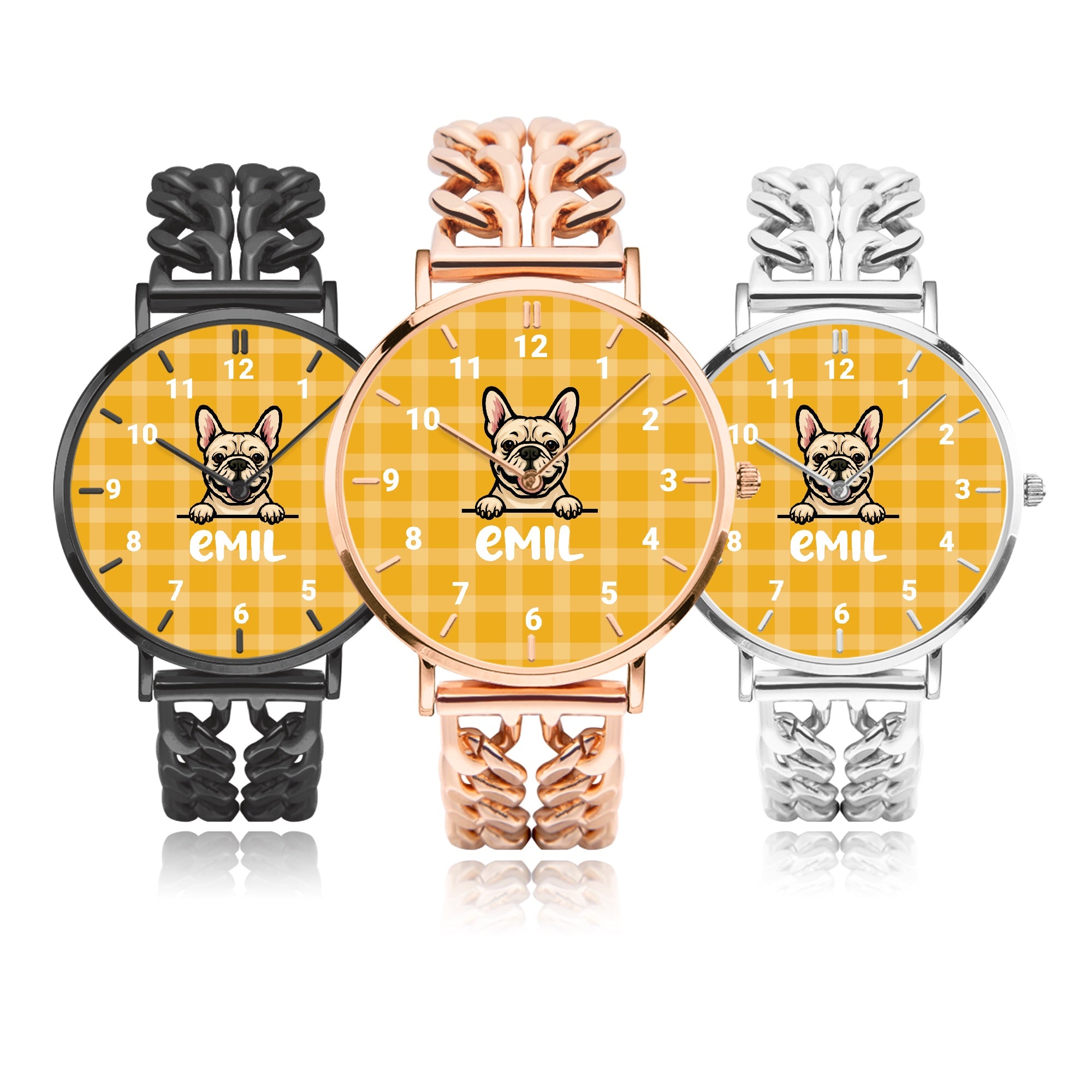 French Bulldog Personalized Quartz Timepiece for Pet Culture-fadou