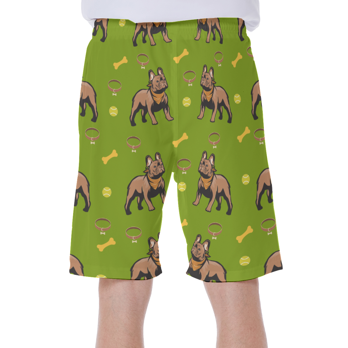 HENRY - Men's Beach Shorts for Frenchie Fans Everywhere-fadou