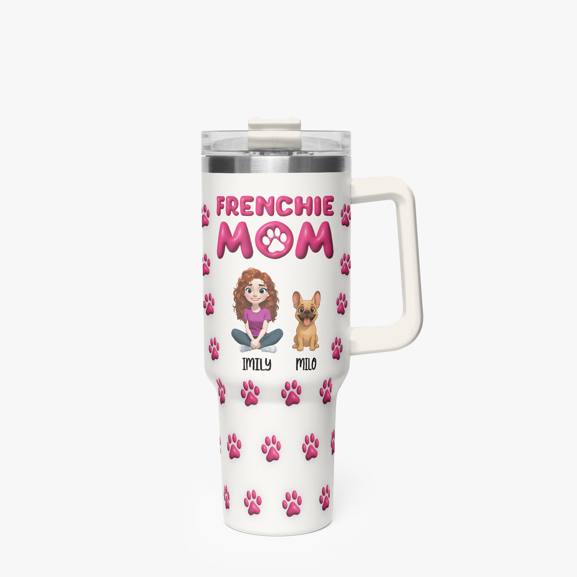 Frenchie Personalized Stainless Tumbler for Pet Culture-fadou
