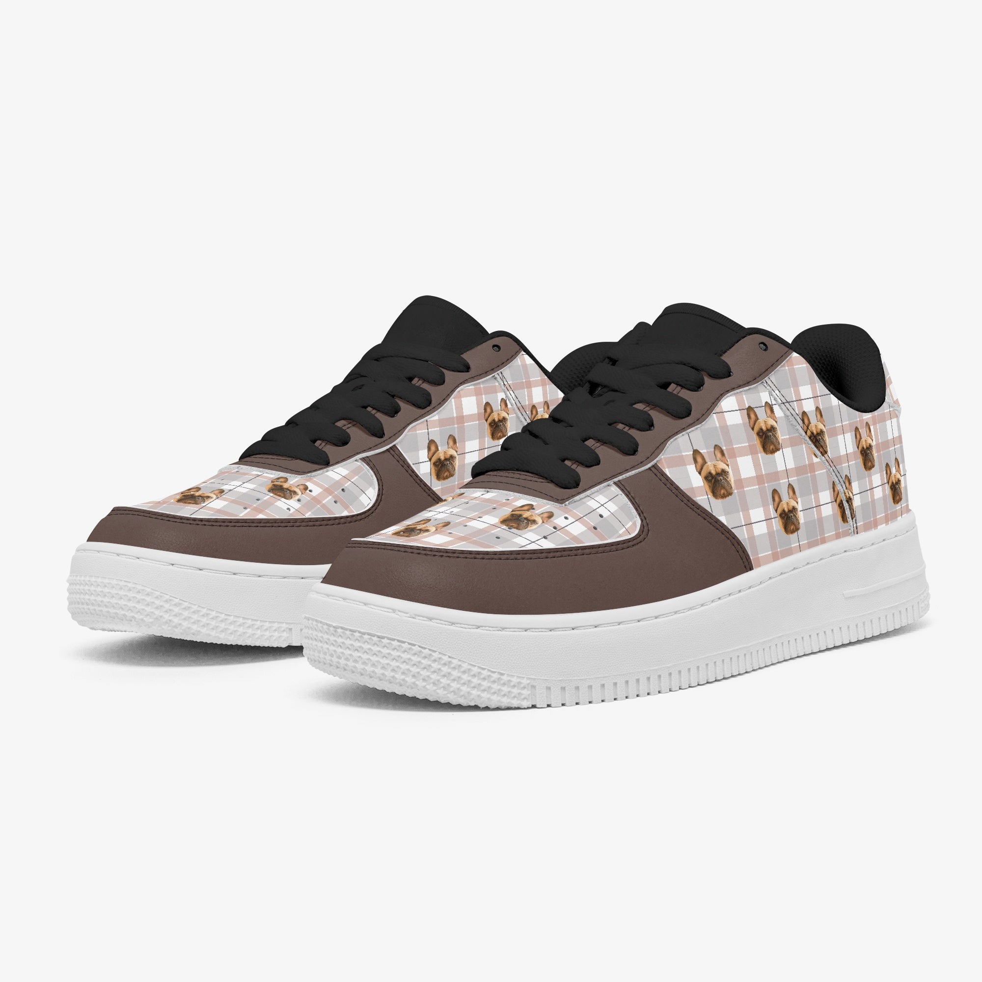 French Bulldog Personalized Canvas Sneakers for Pet Culture-fadou