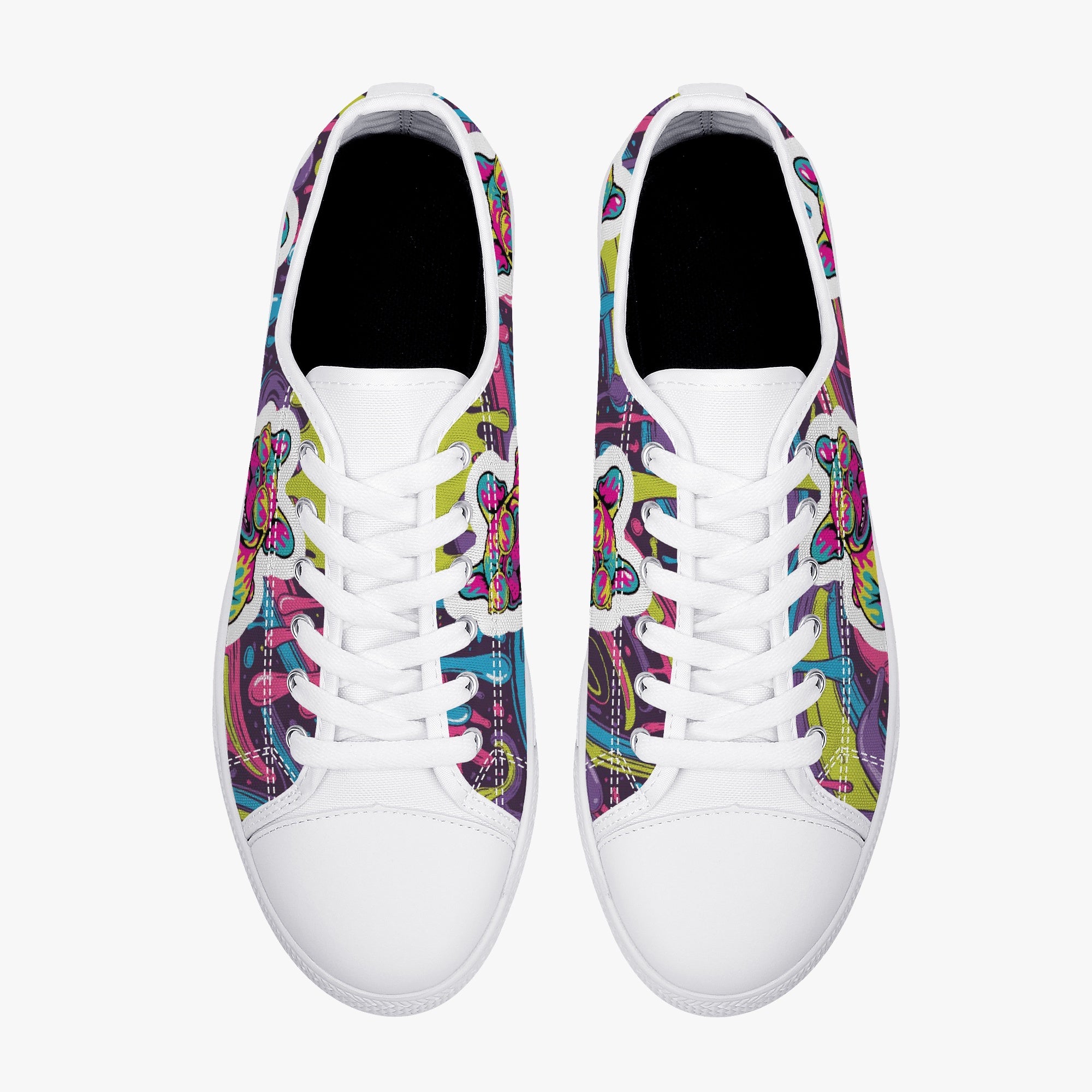 French Bulldog Low-Top Casual Footwear for Dog Park Days-fadou